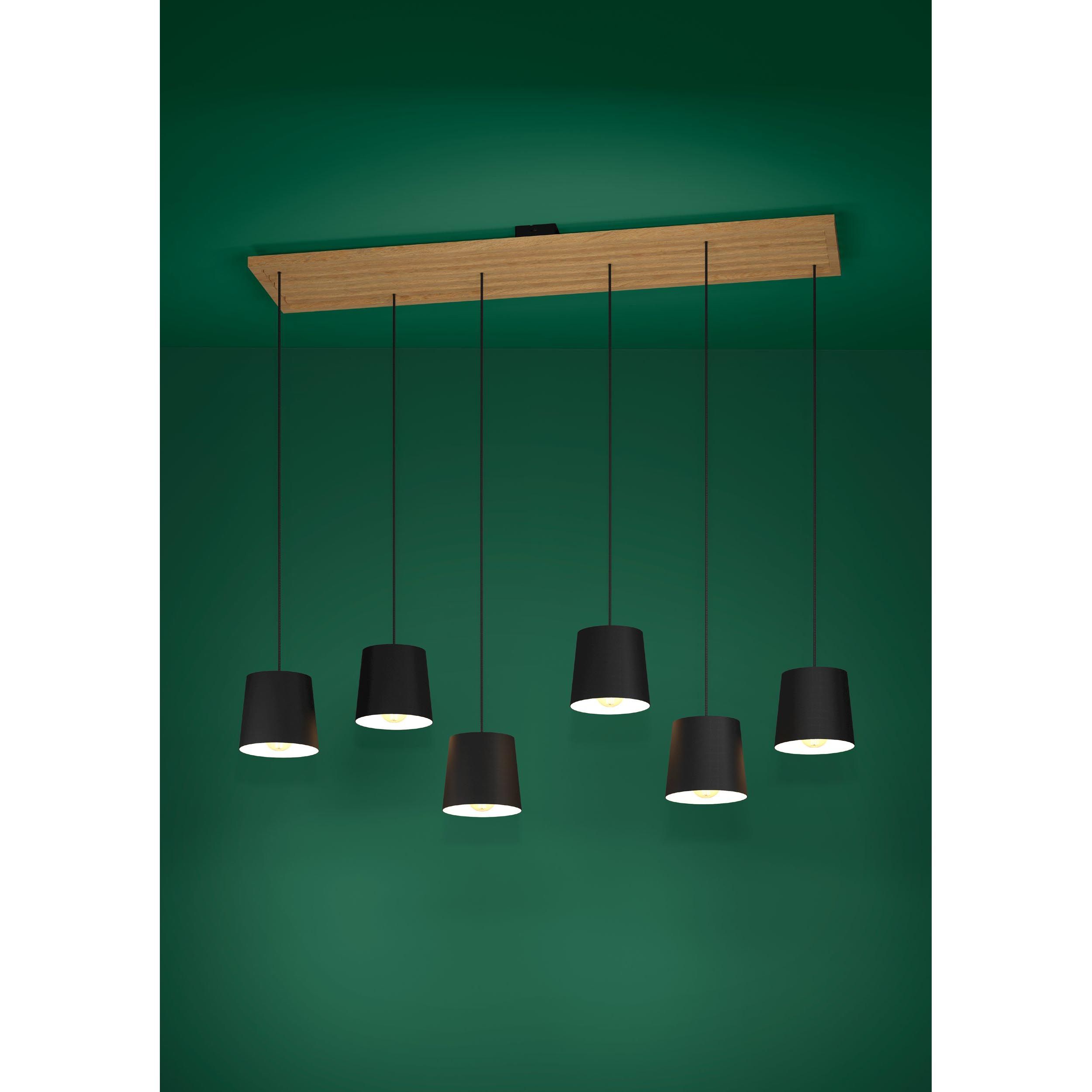 Suspension bois noir CAMARIOCA E27 6X40W