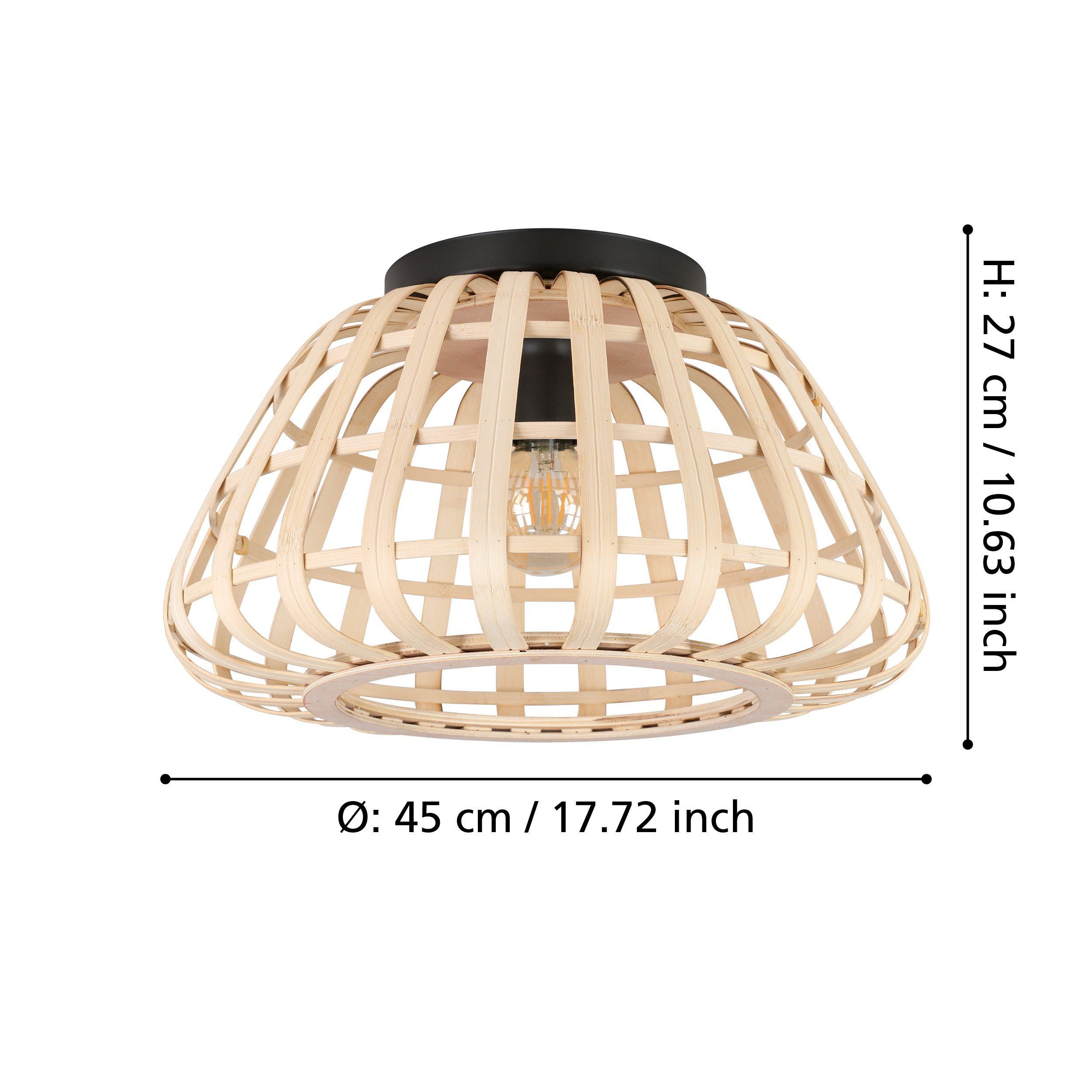 Plafonnier bambou naturel MONTEZUELO E27 1X40W