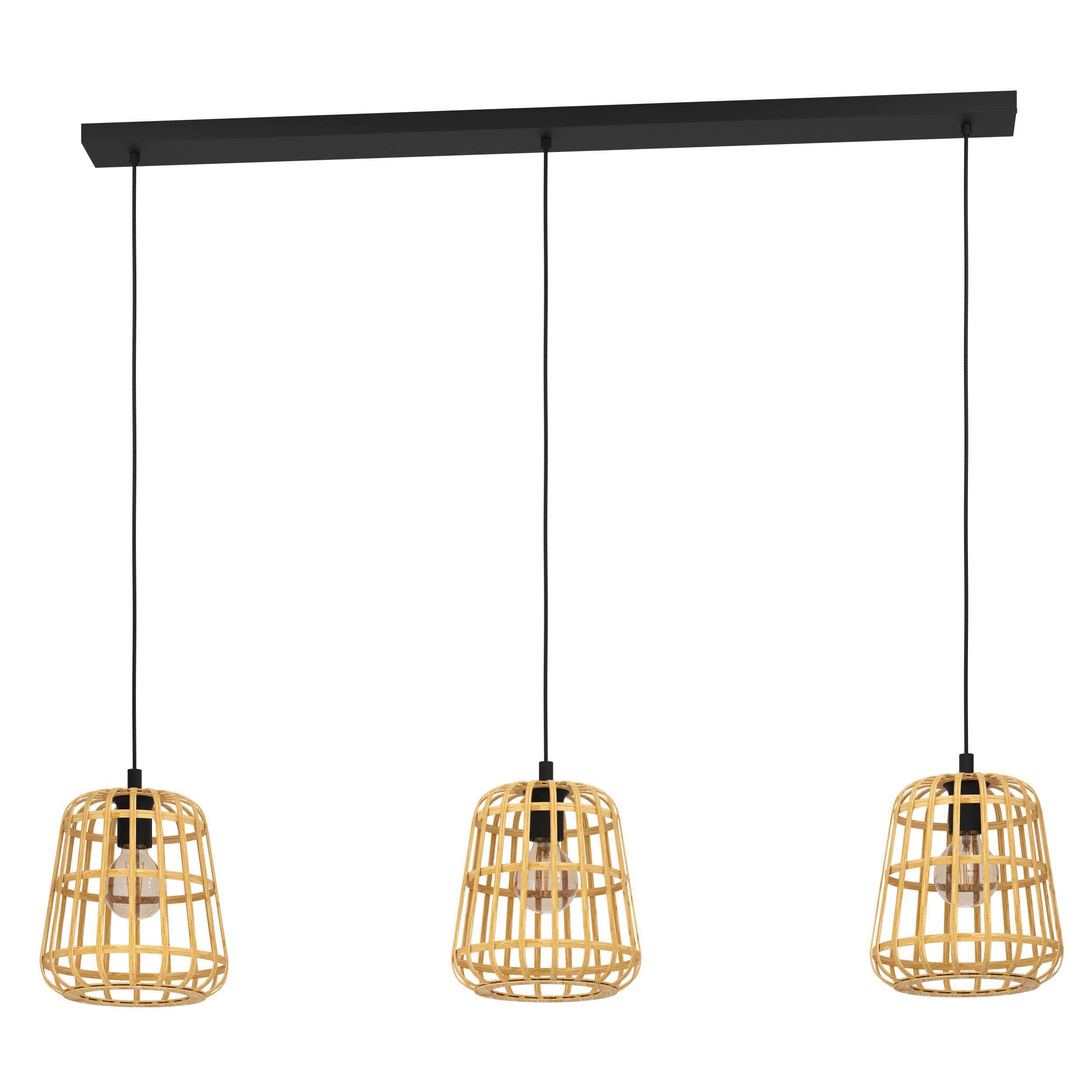 Suspension bambou naturel MONTEZUELO E27 3X40W