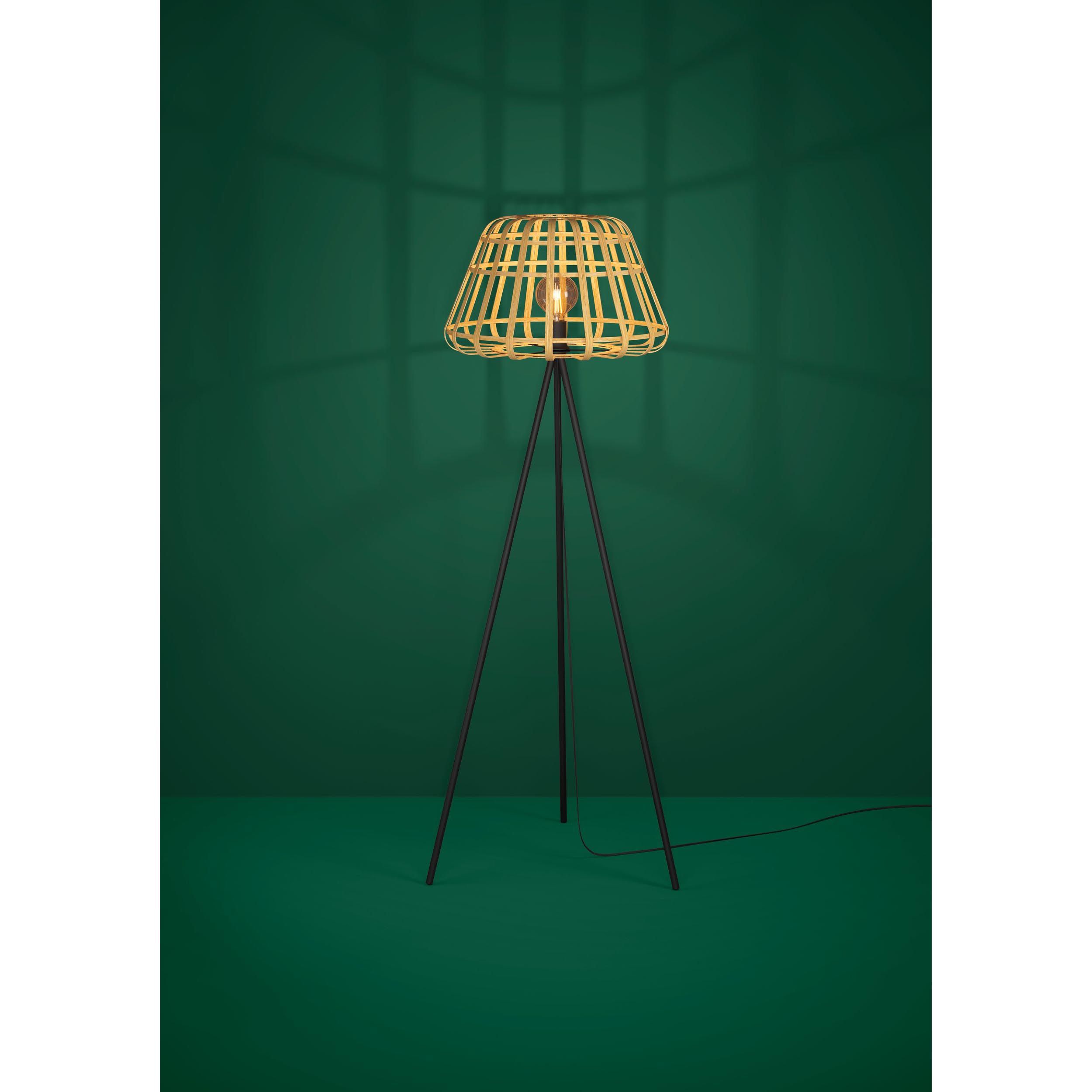 Lampadaire bambou naturel MONTEZUELO E27 1X40W