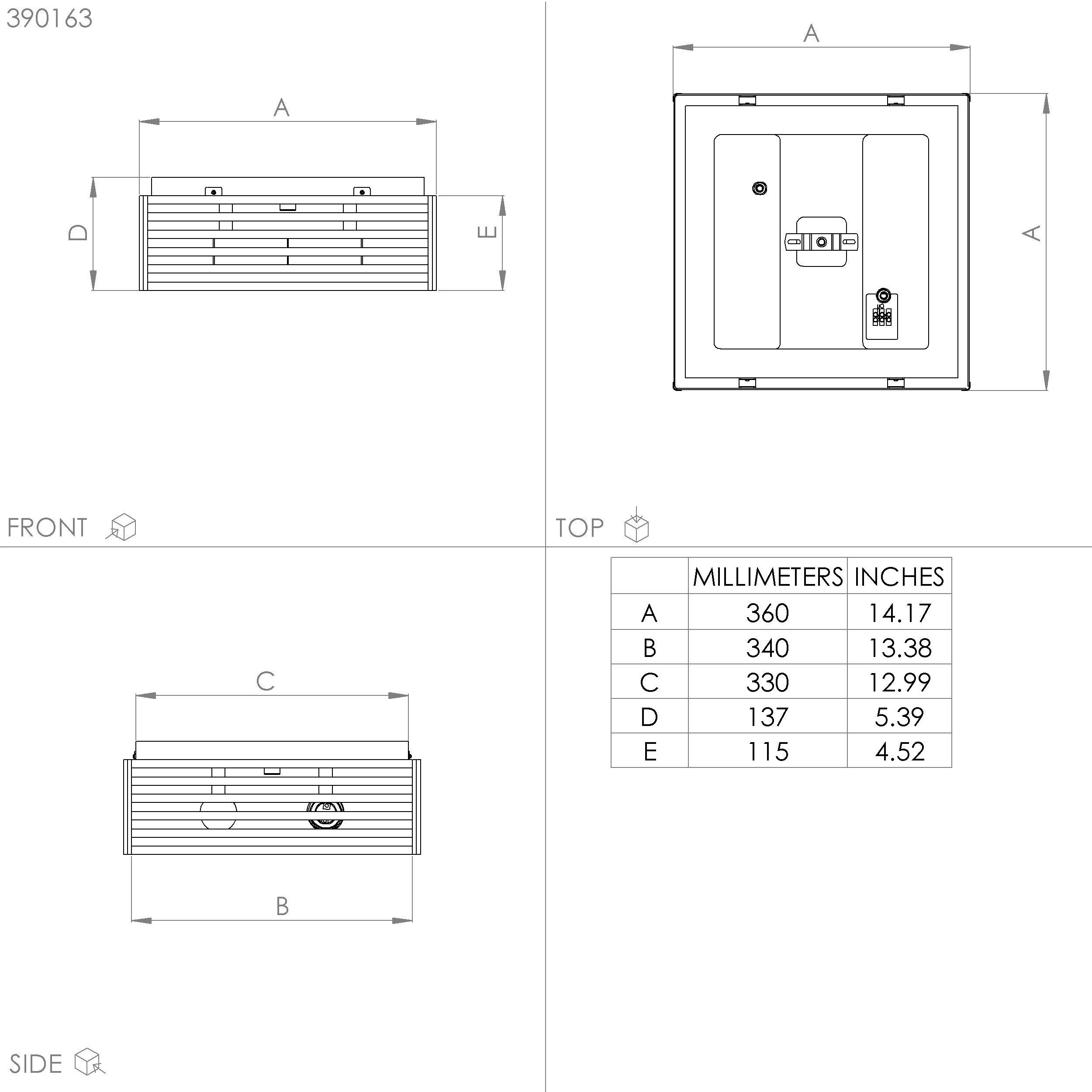 Plafonnier métal noir CIDRAZ E27 2X40W