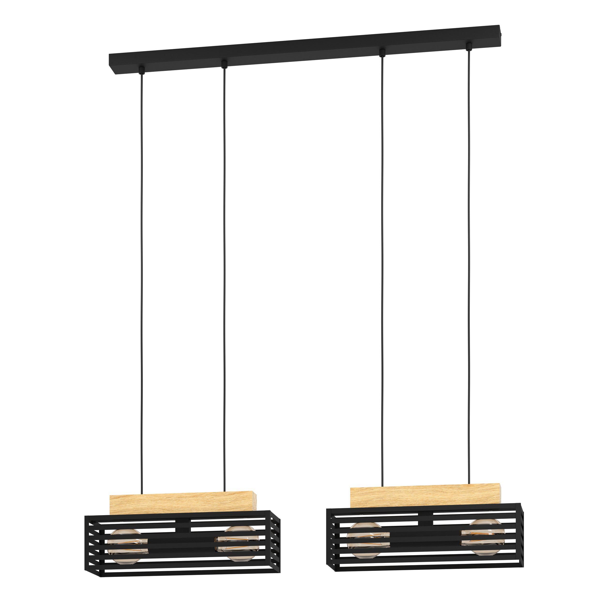 Suspension métal noir CIDRAZ E27 4X40W