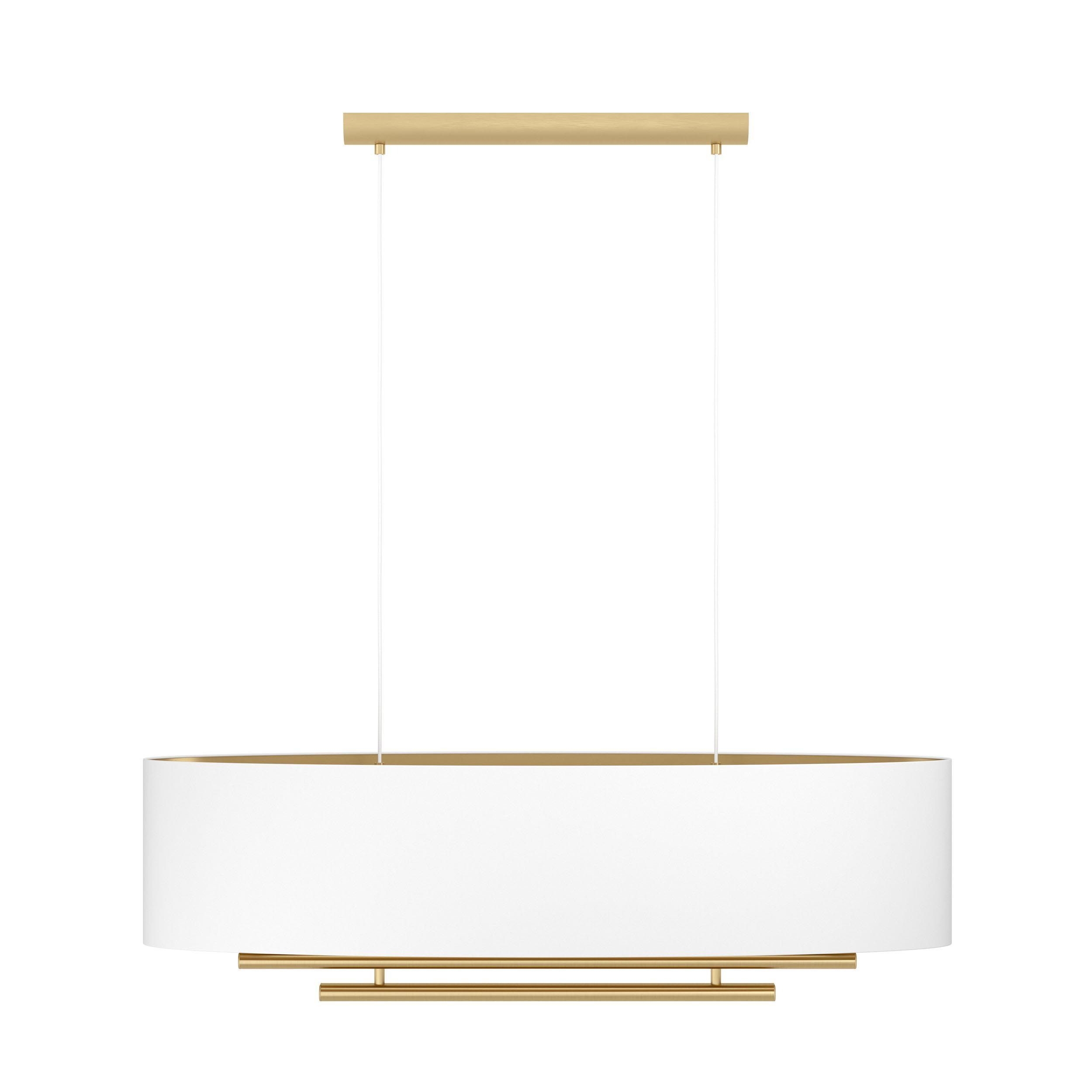 Suspension tissu blanc PINETARA E27 4X40W