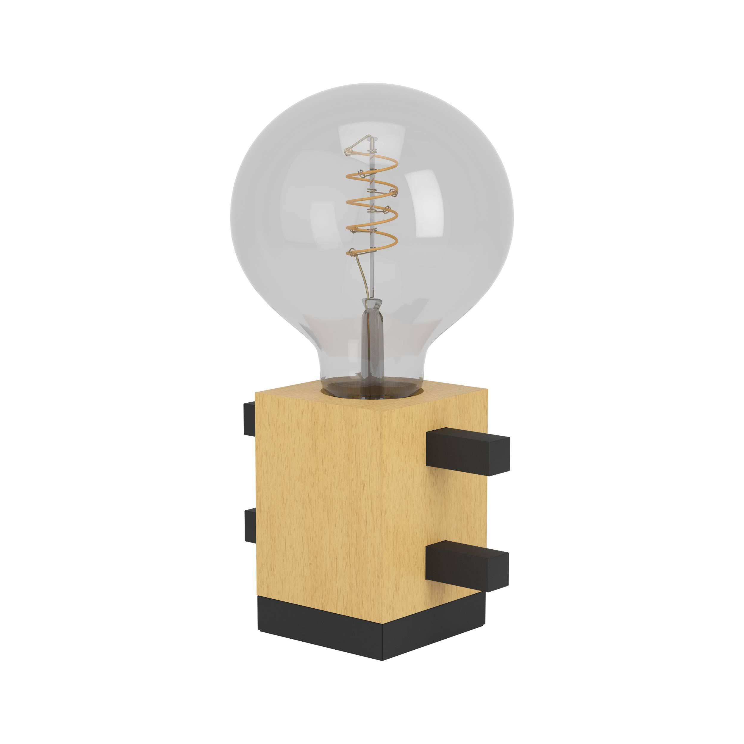 Lampe en bois noir LEVANTARA E27 40W