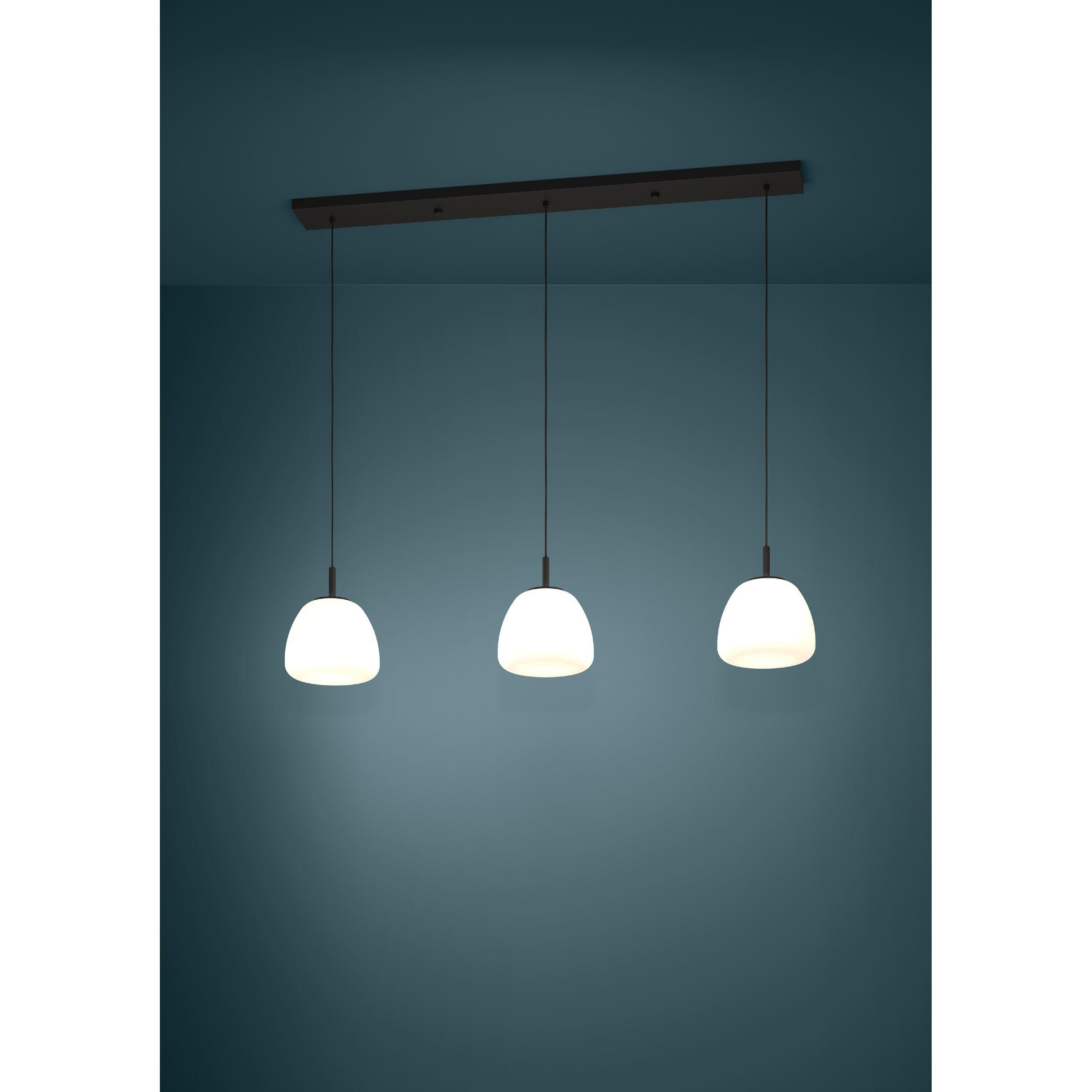 Suspension métal noir BALMES E27 3X40W