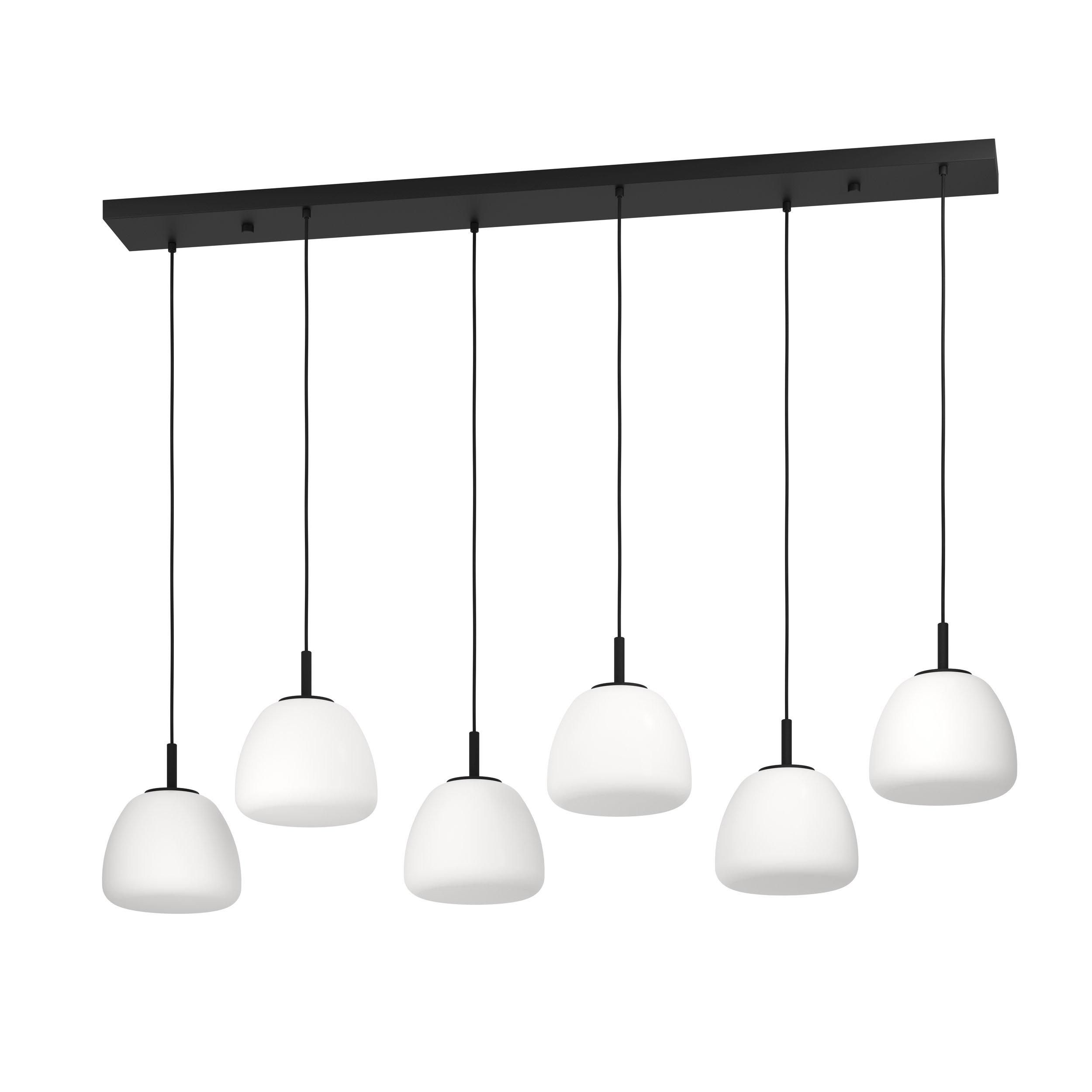 Suspension métal noir BALMES E27 6X40W