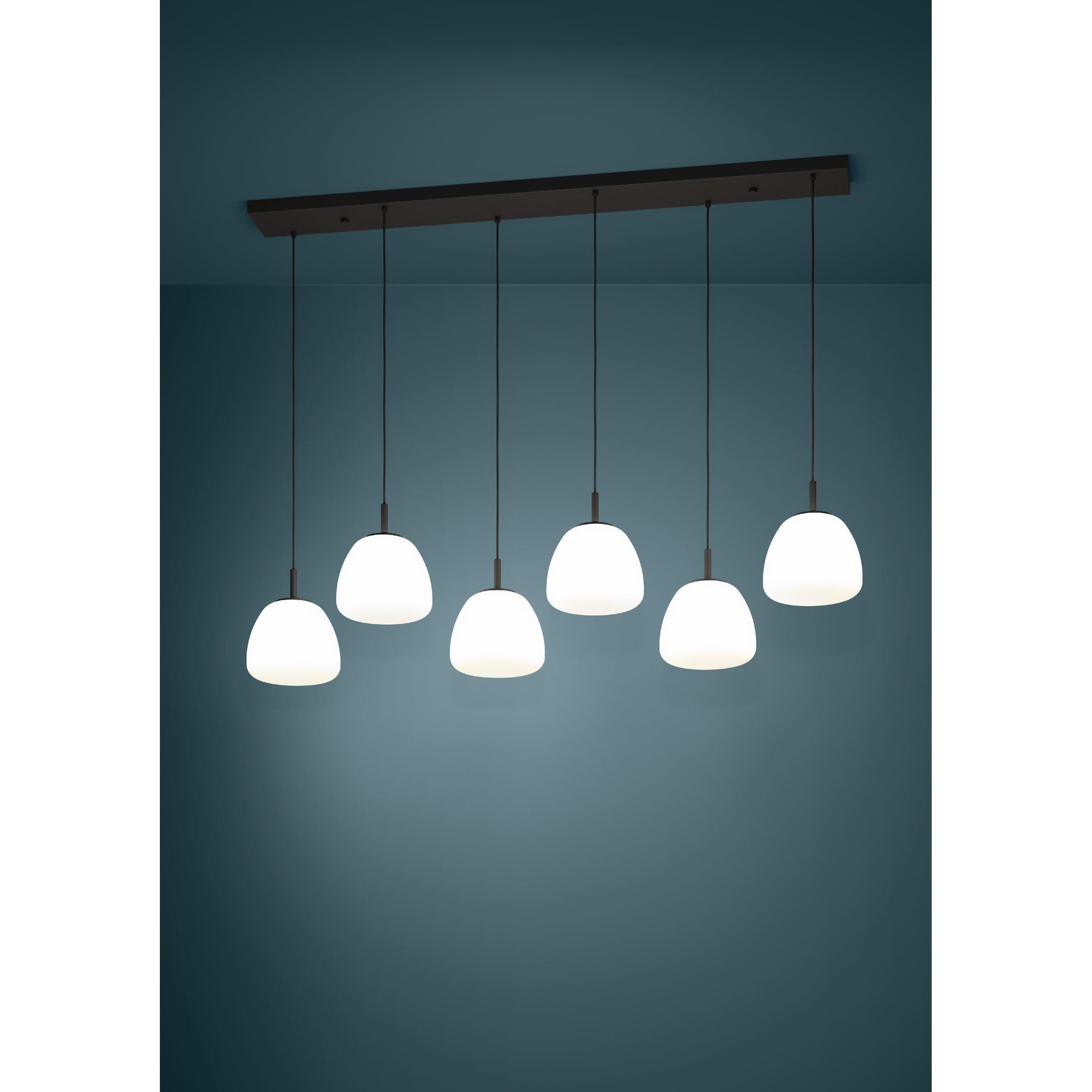 Suspension métal noir BALMES E27 6X40W