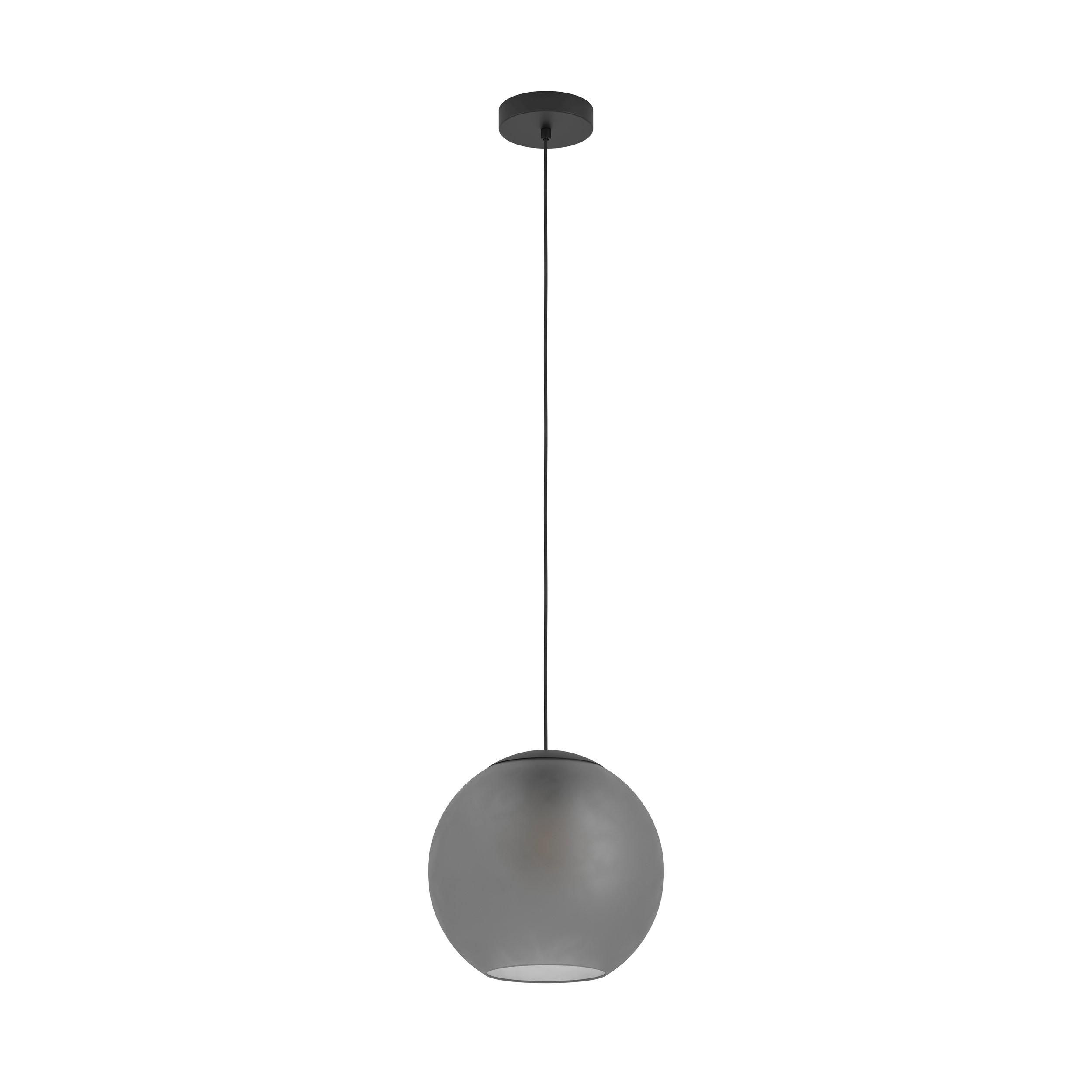 Suspension verre gris ARANGONA E27 1X40W