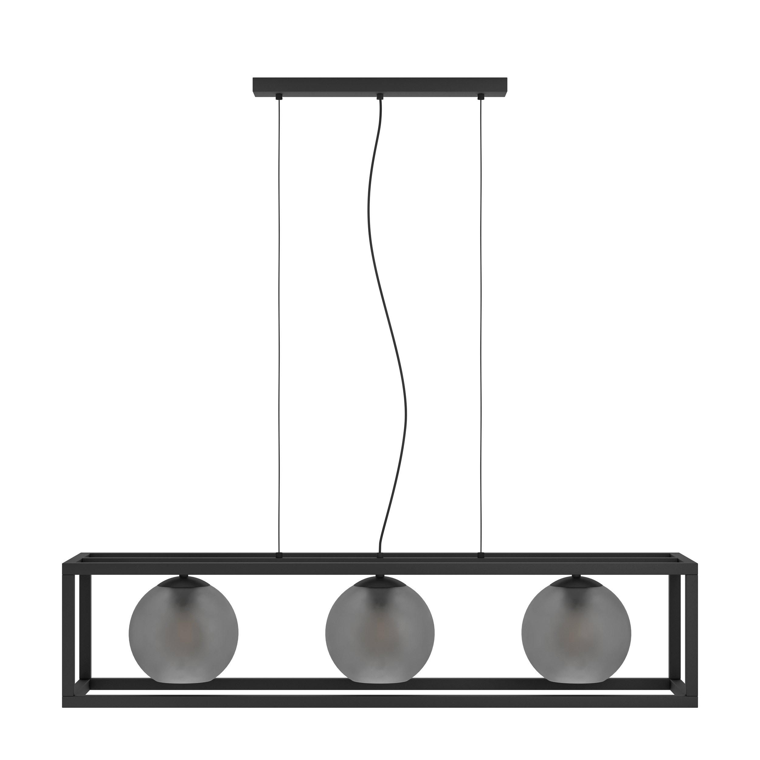 Suspension métal noir ARANGONA E27 3X40W