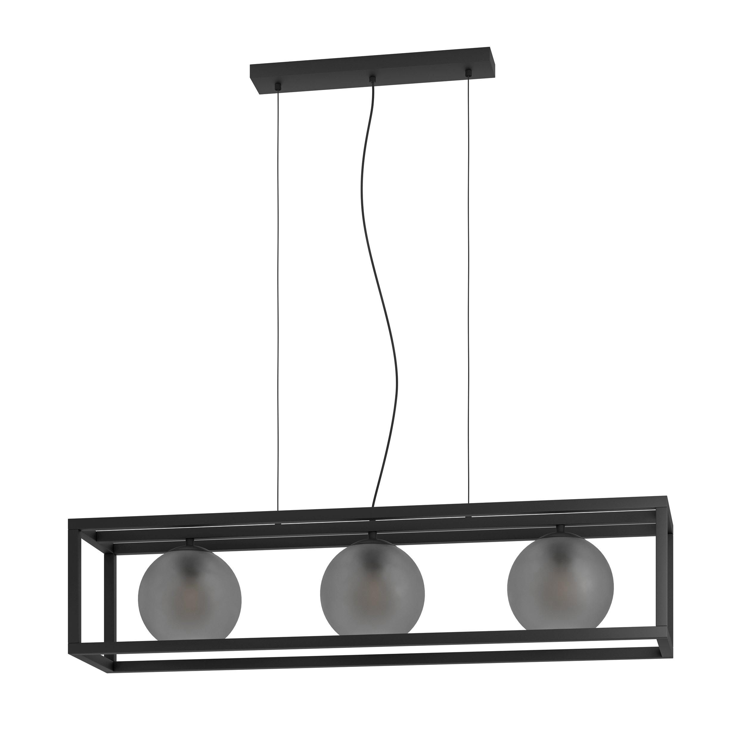 Suspension métal noir ARANGONA E27 3X40W