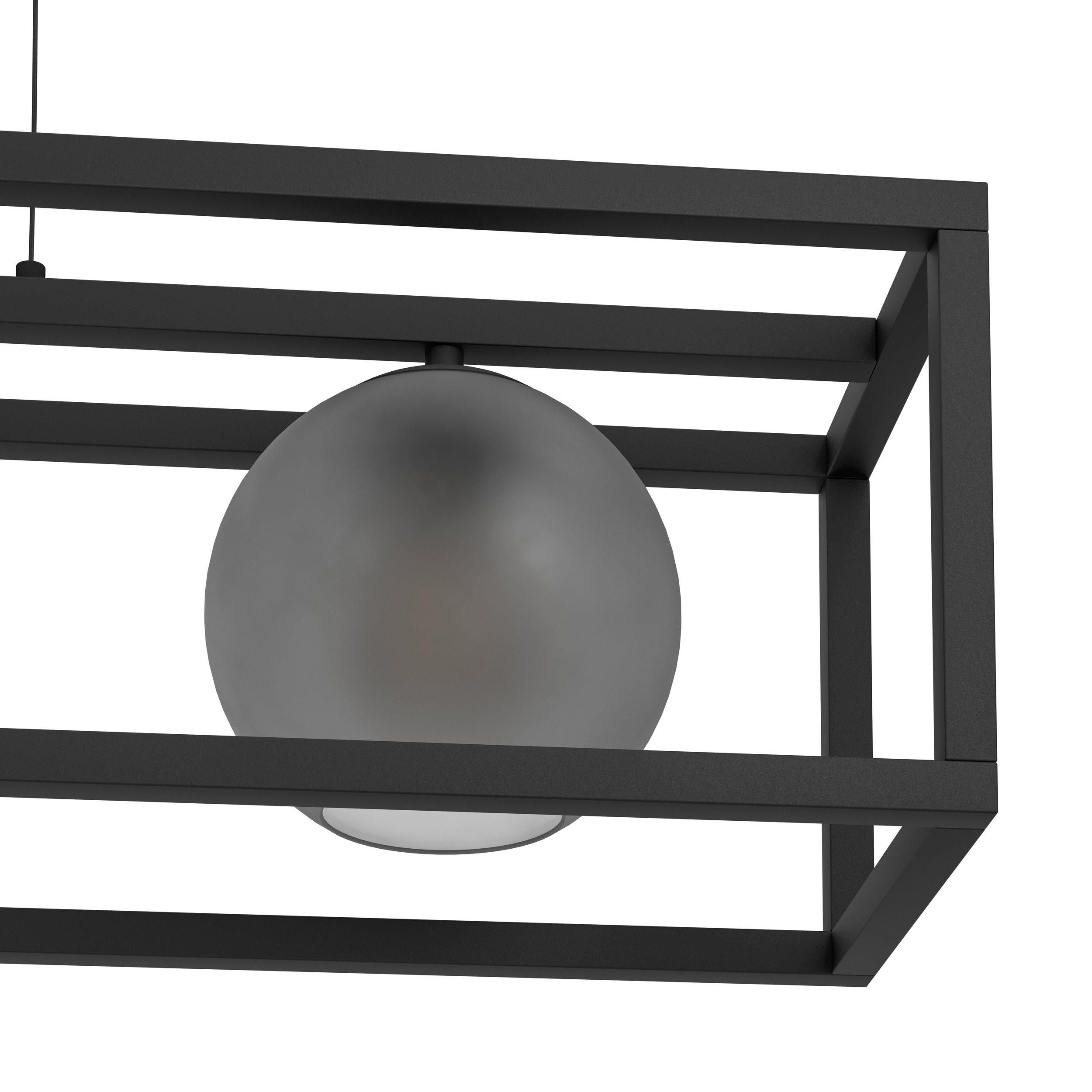 Suspension métal noir ARANGONA E27 3X40W