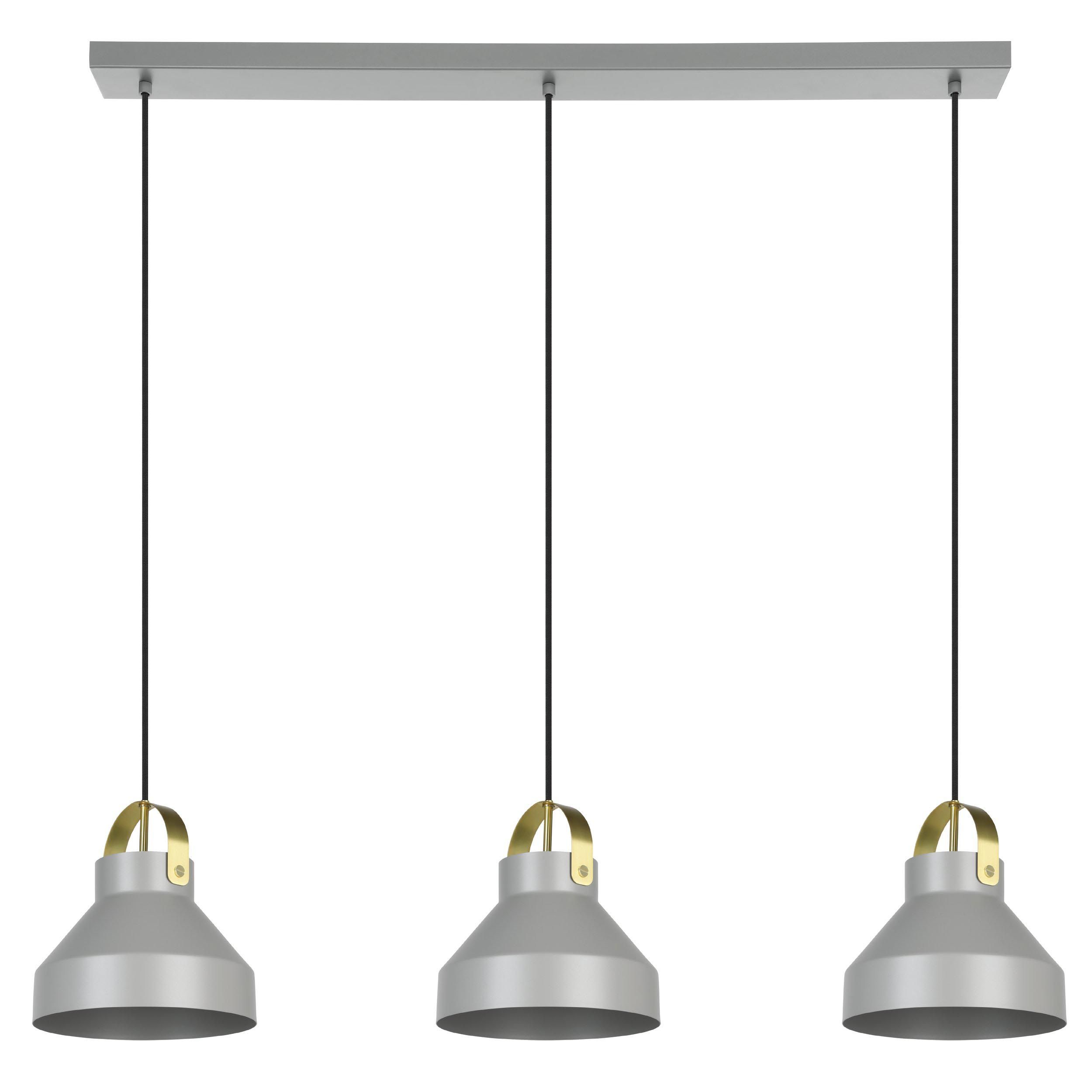 Suspension métal gris ESTEPONA E27 3X40W