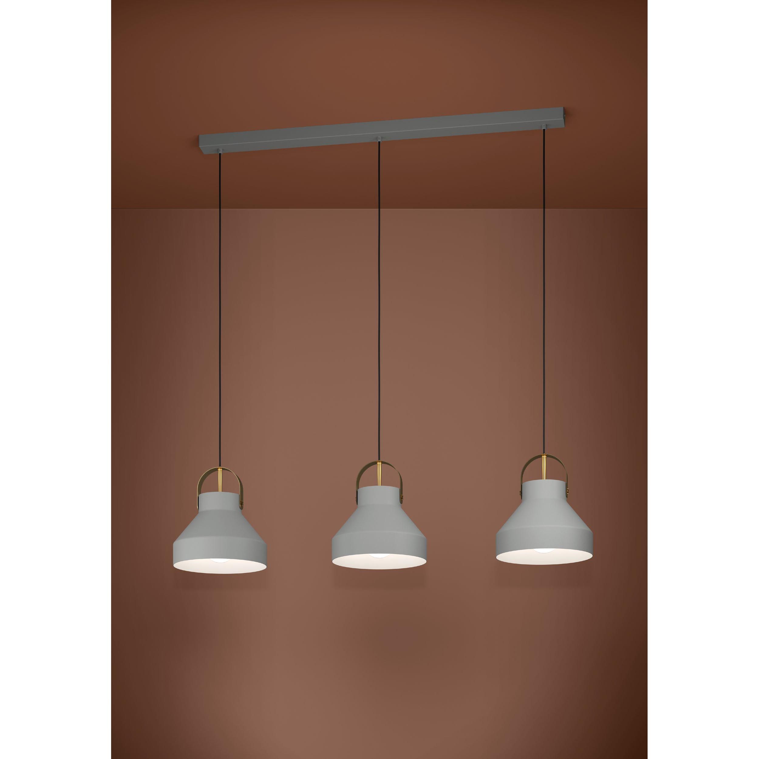 Suspension métal gris ESTEPONA E27 3X40W