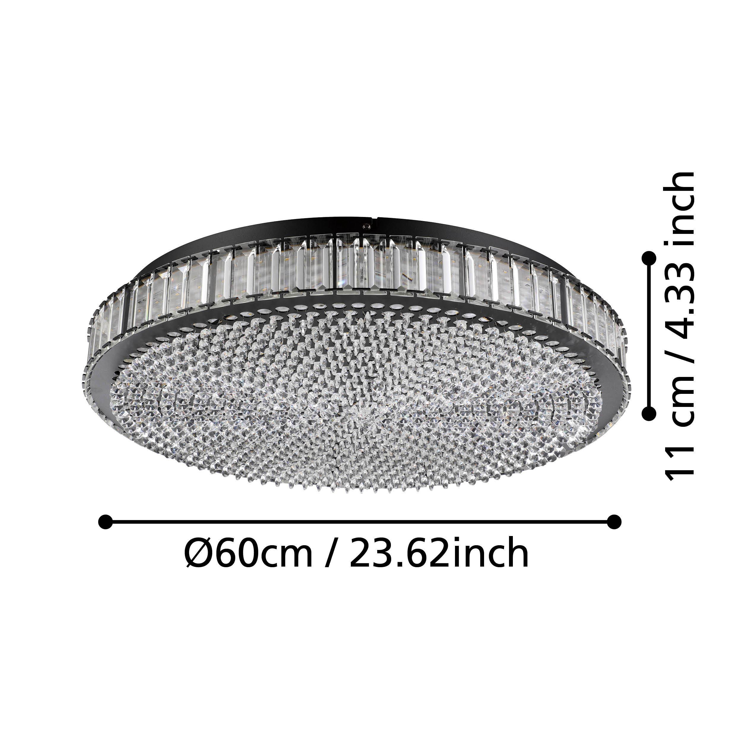 Plafonnier verre trspt BALPARDA LED INT 4X5,6W