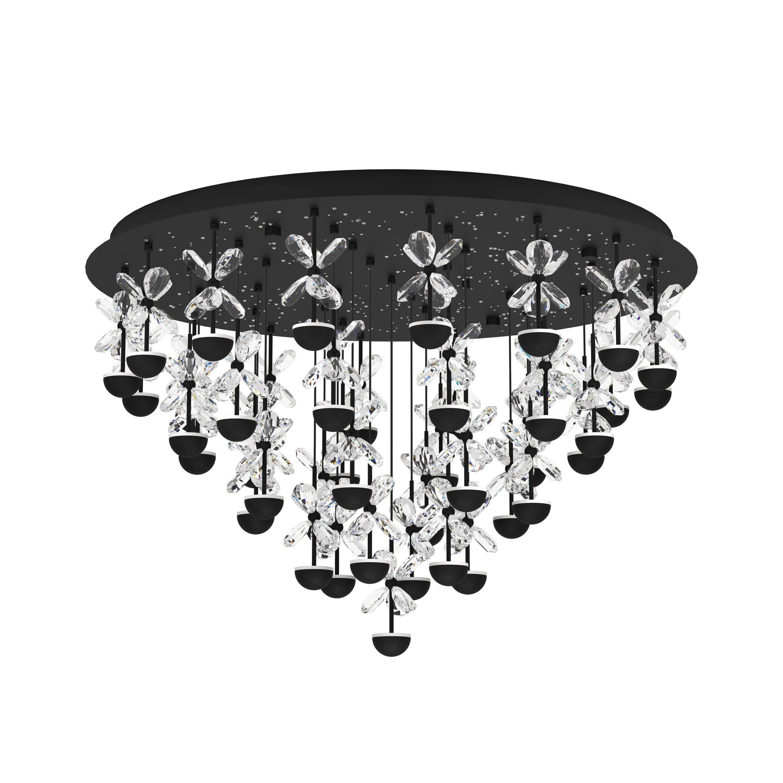 Lustre et plafonnier extérieur métal noir PIANOPOLI 2 LED INT 43X1,8W