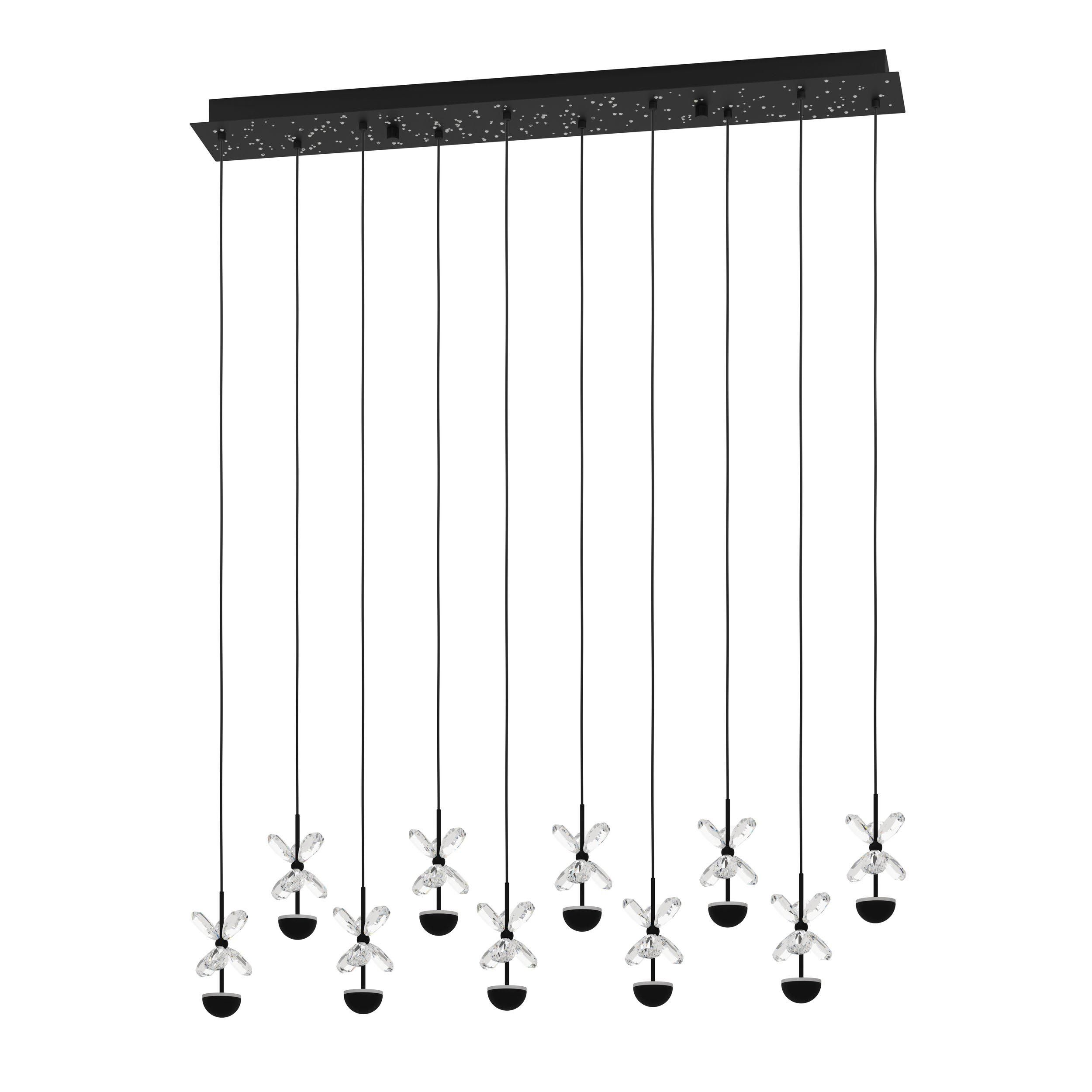 Suspension métal noir PIANOPOLI 2 LED INT 10X2,3W