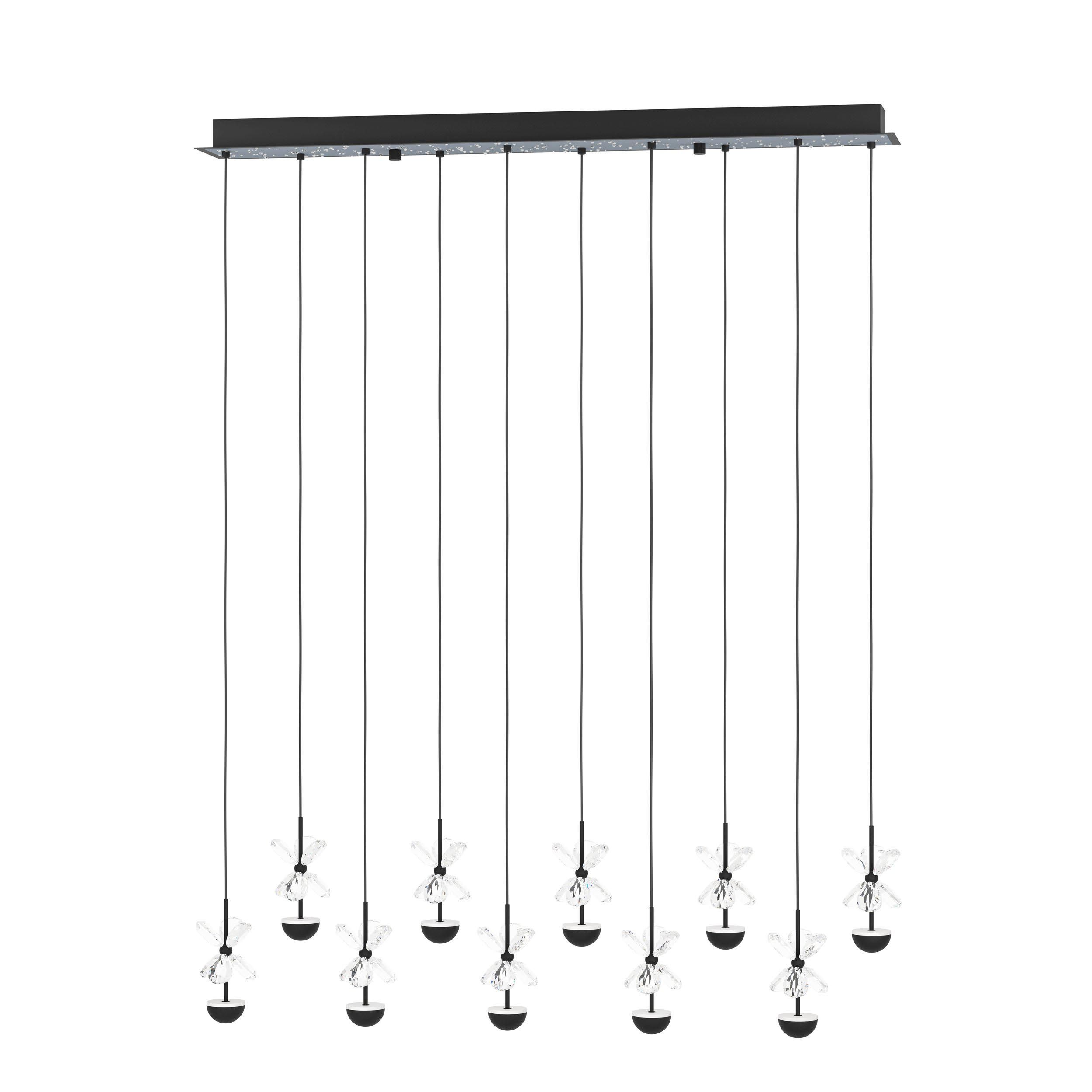 Suspension métal noir PIANOPOLI 2 LED INT 10X2,3W