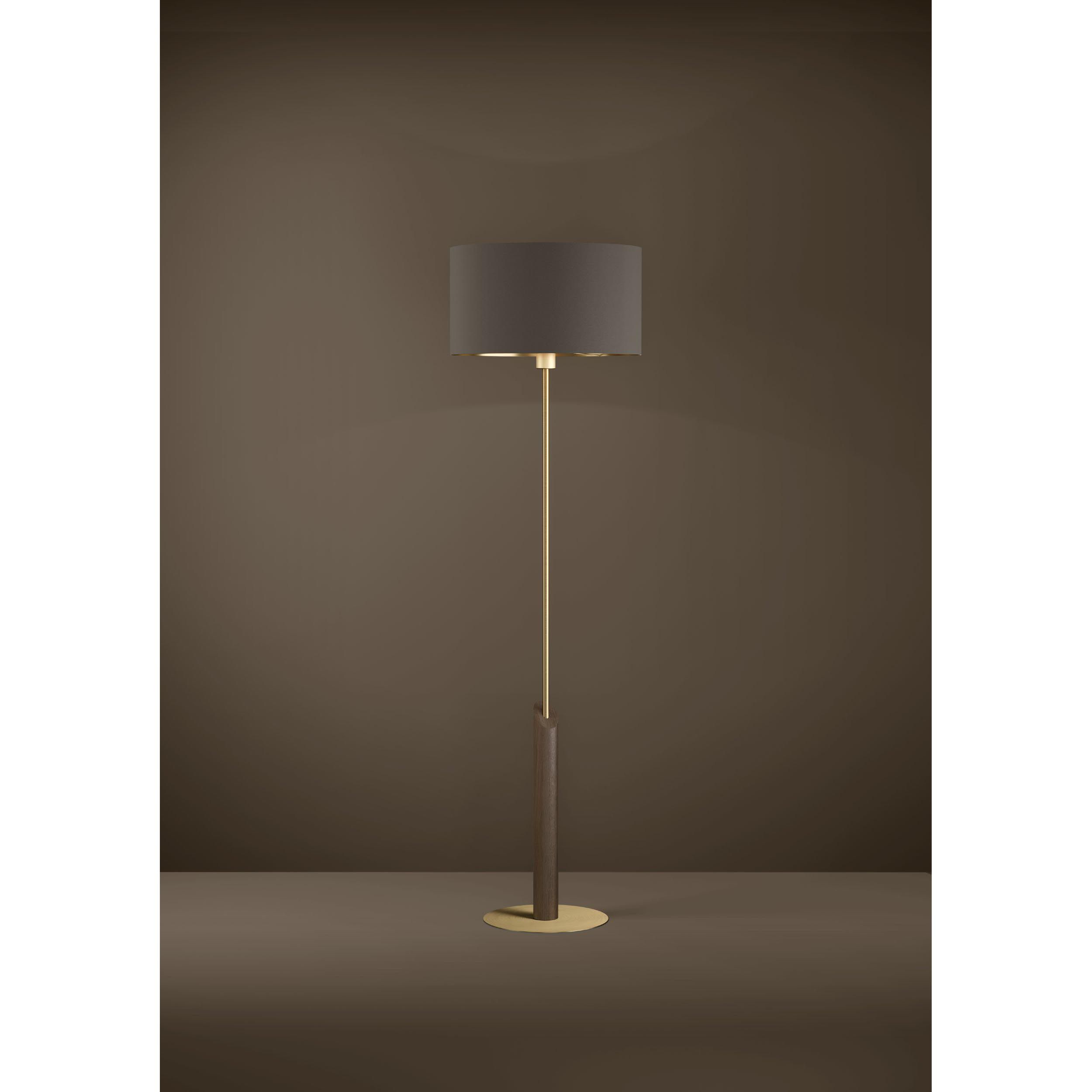 Lampadaire laiton taupe SANTANDRIA E27 1X40W