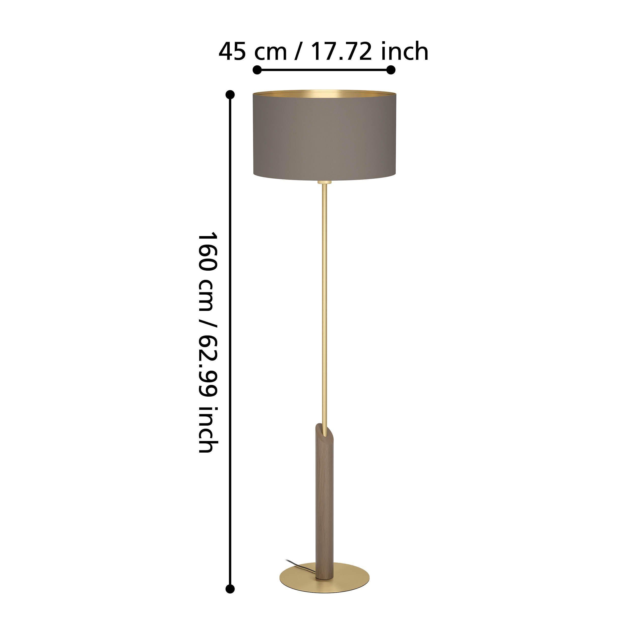 Lampadaire laiton taupe SANTANDRIA E27 1X40W