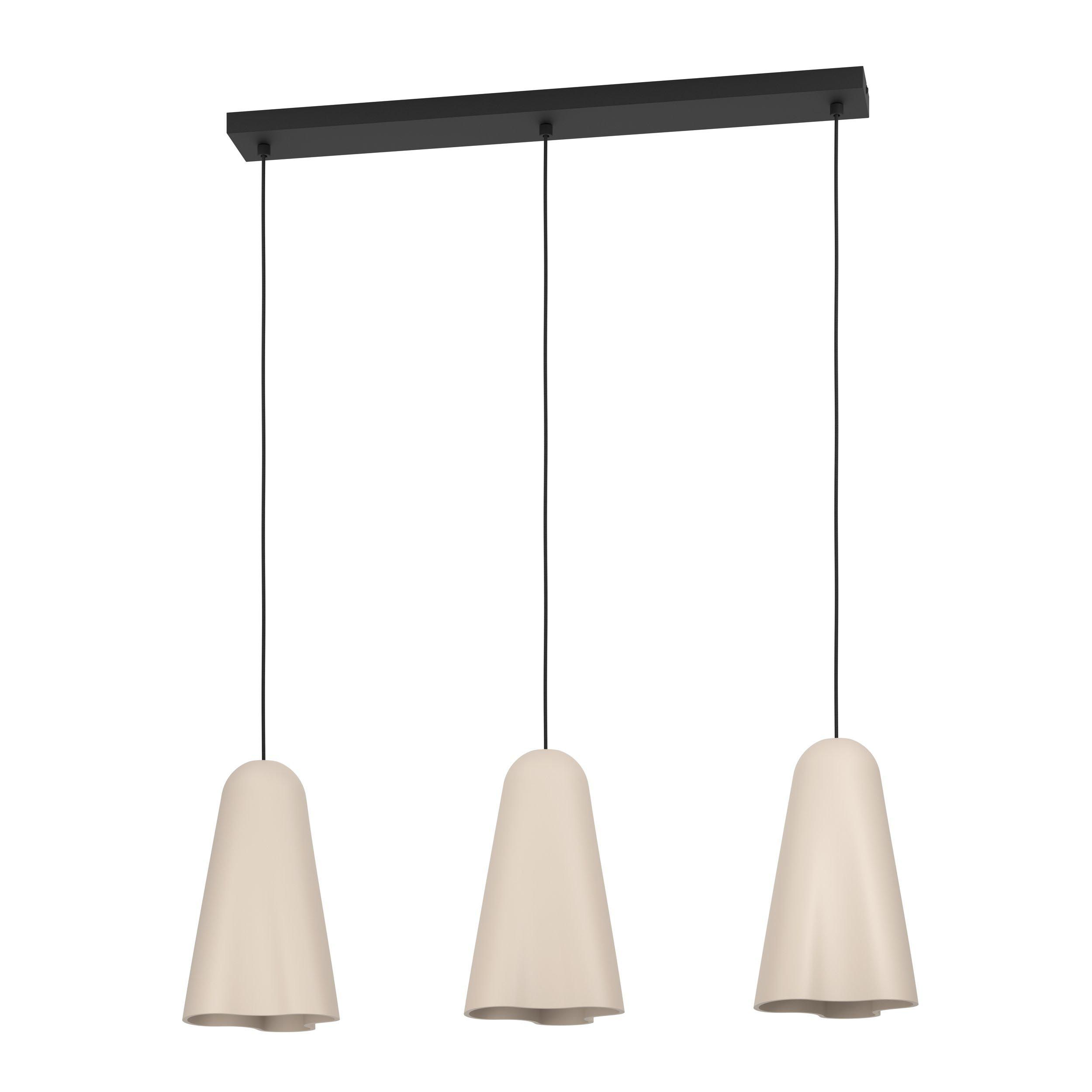 Suspension métal beige TOLLERIC E27 3X40W