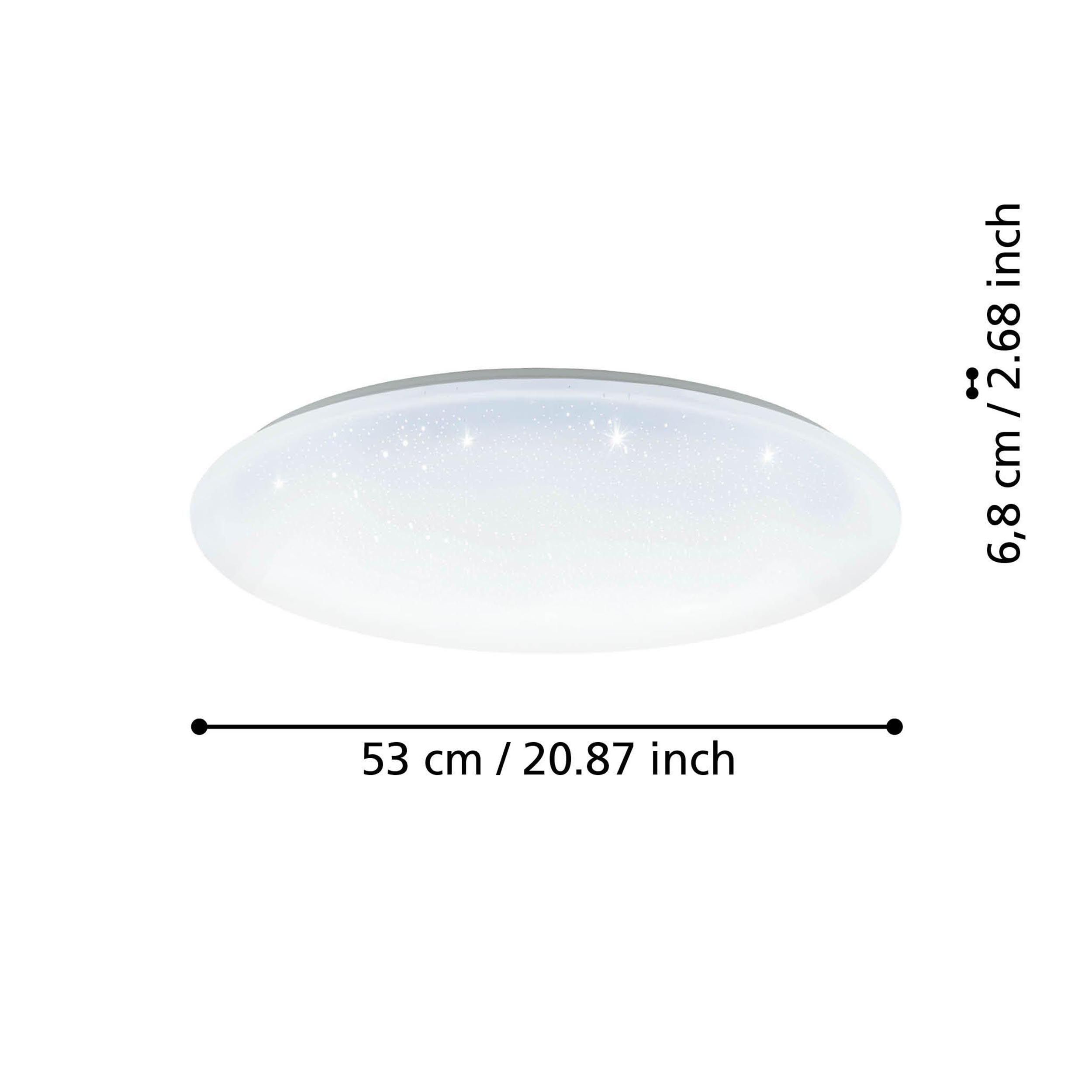 Plafonnier métal blanc TOTARI-Z D53CM LED INT 4X11,2W