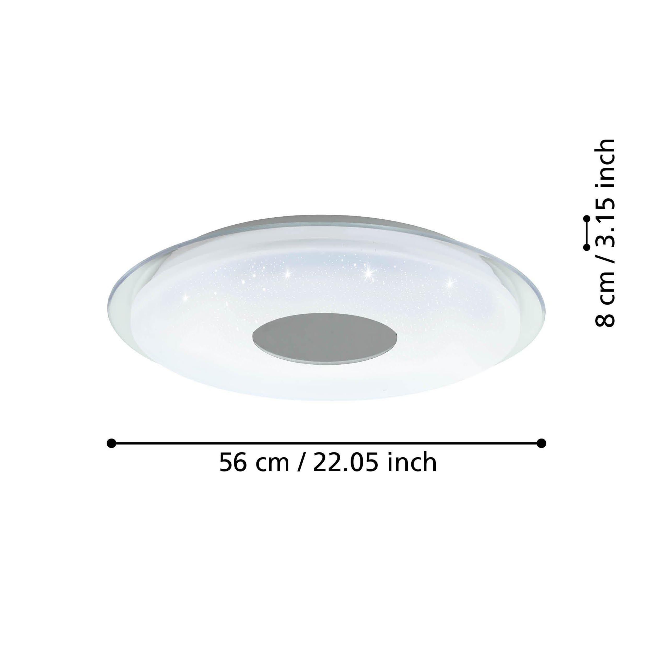 Plafonnier plastique blanc LANCIANO-Z LED INT 4X11,2W