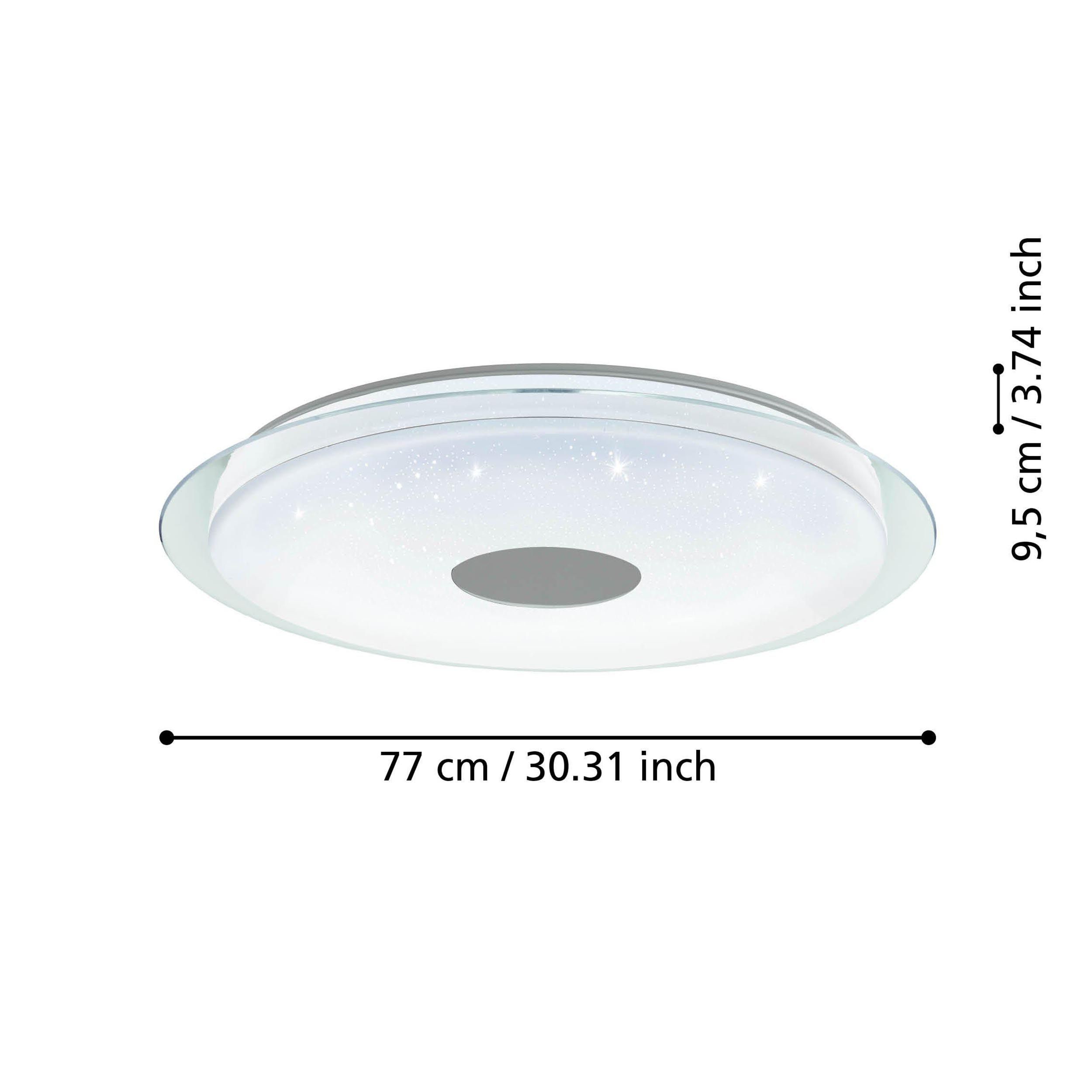 Plafonnier en plastique blanc LANCIANO-Z LED INT 38,1W