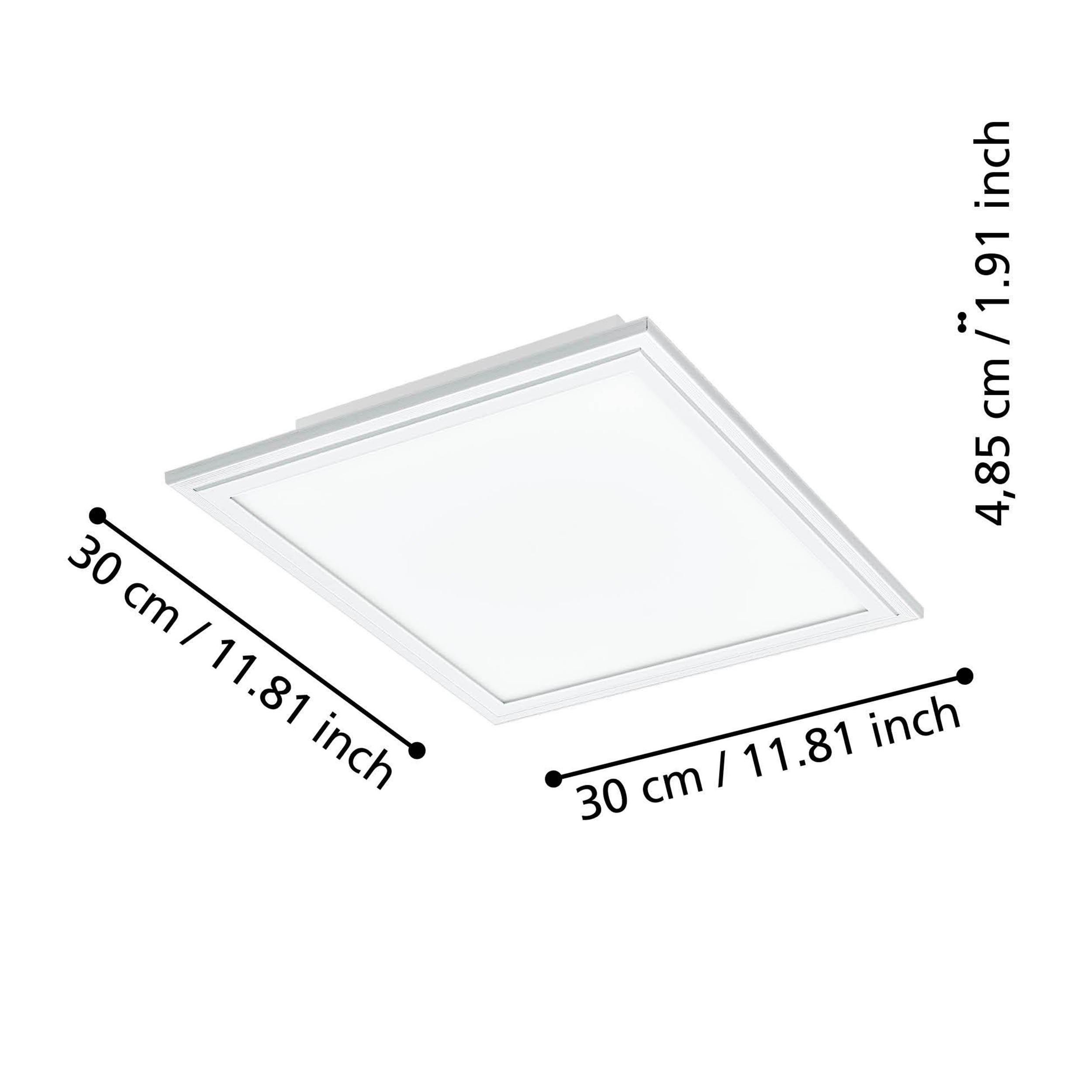 Plafonnier métal blanc SALOBRENA-Z LED INT 1X15,3W