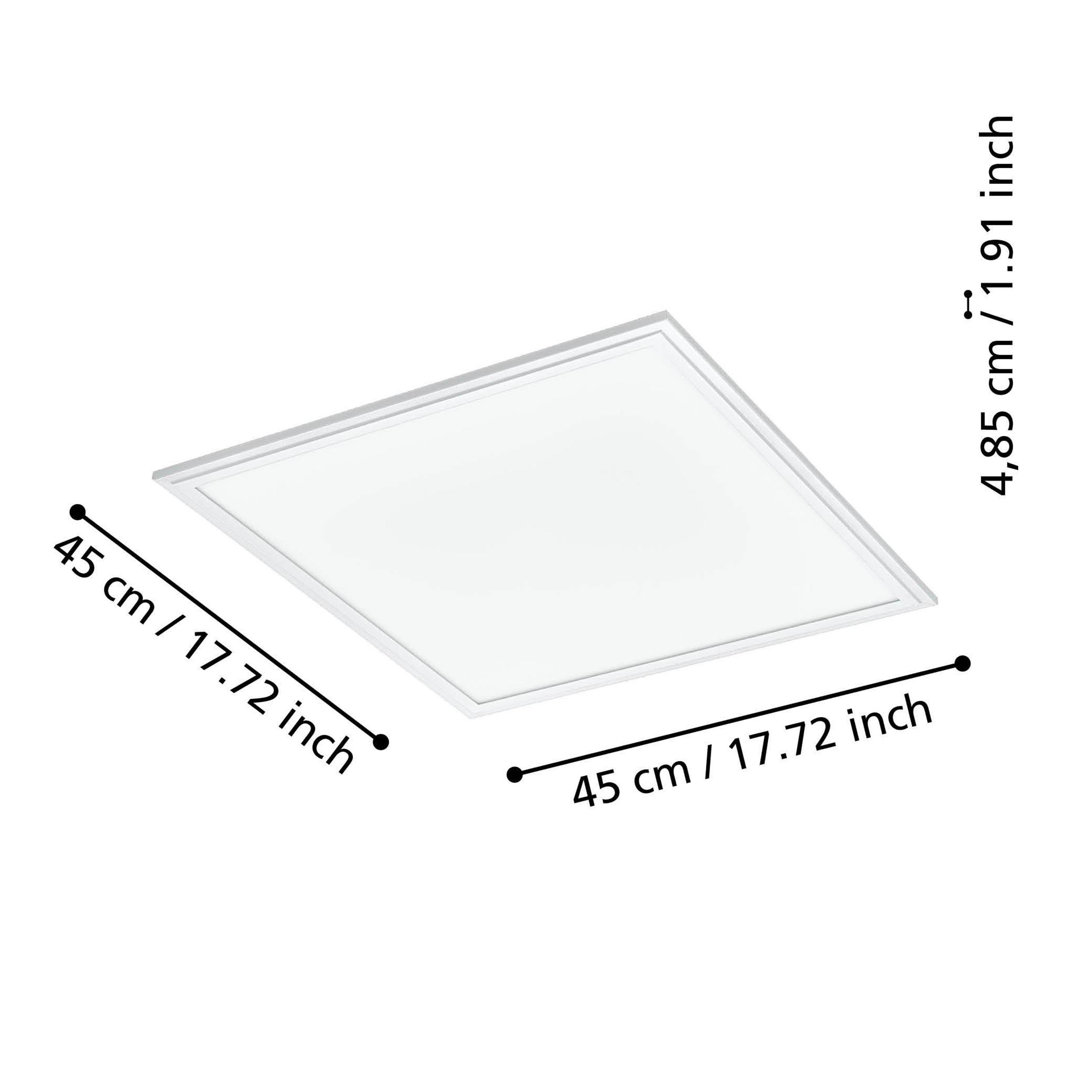 Plafonnier métal blanc SALOBRENA-Z LED INT 2X21,5W