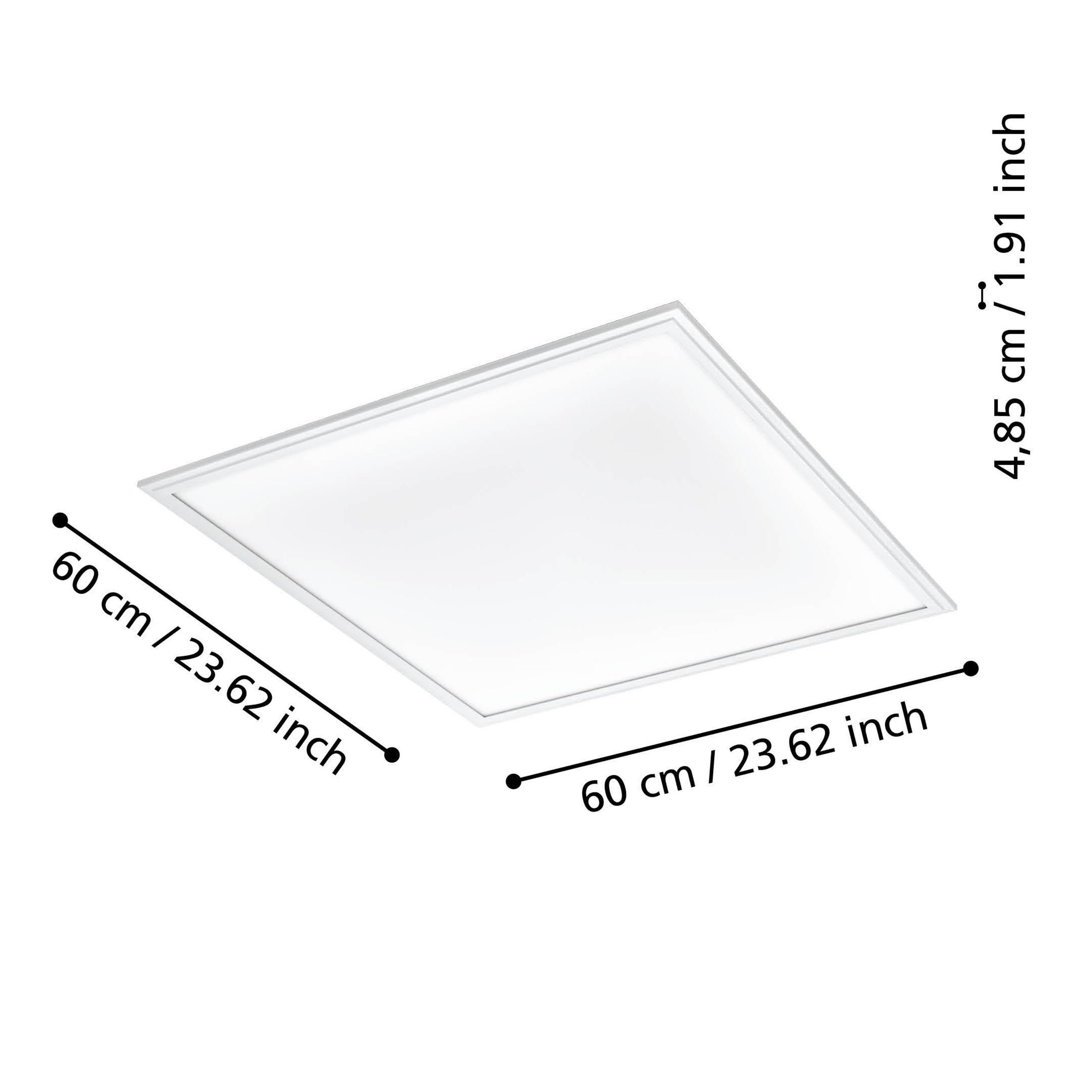 Plafonnier métal blanc SALOBRENA-Z LED INT 4X33W