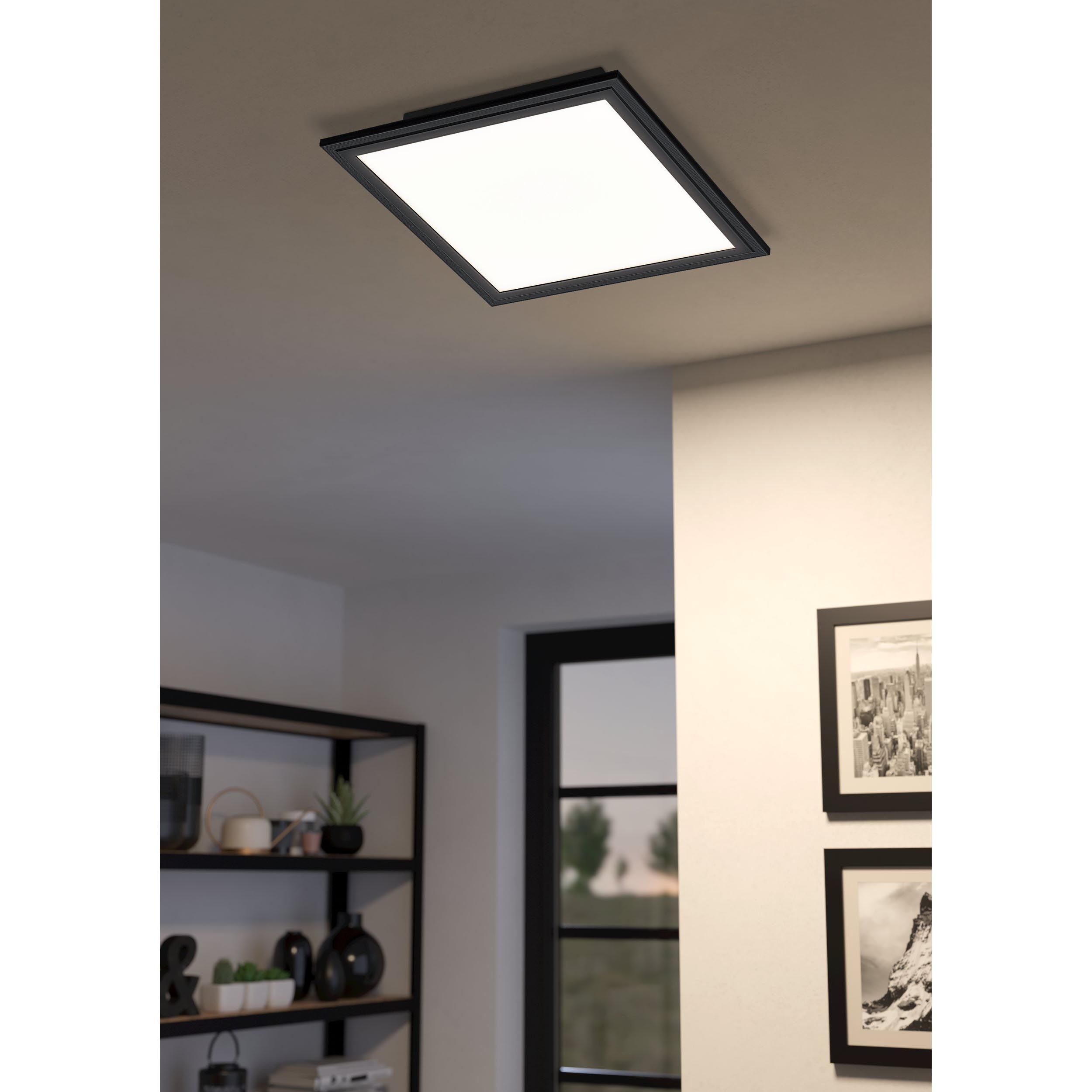 Plafonnier métal noir SALOBRENA-Z LED INT 1X15,3W