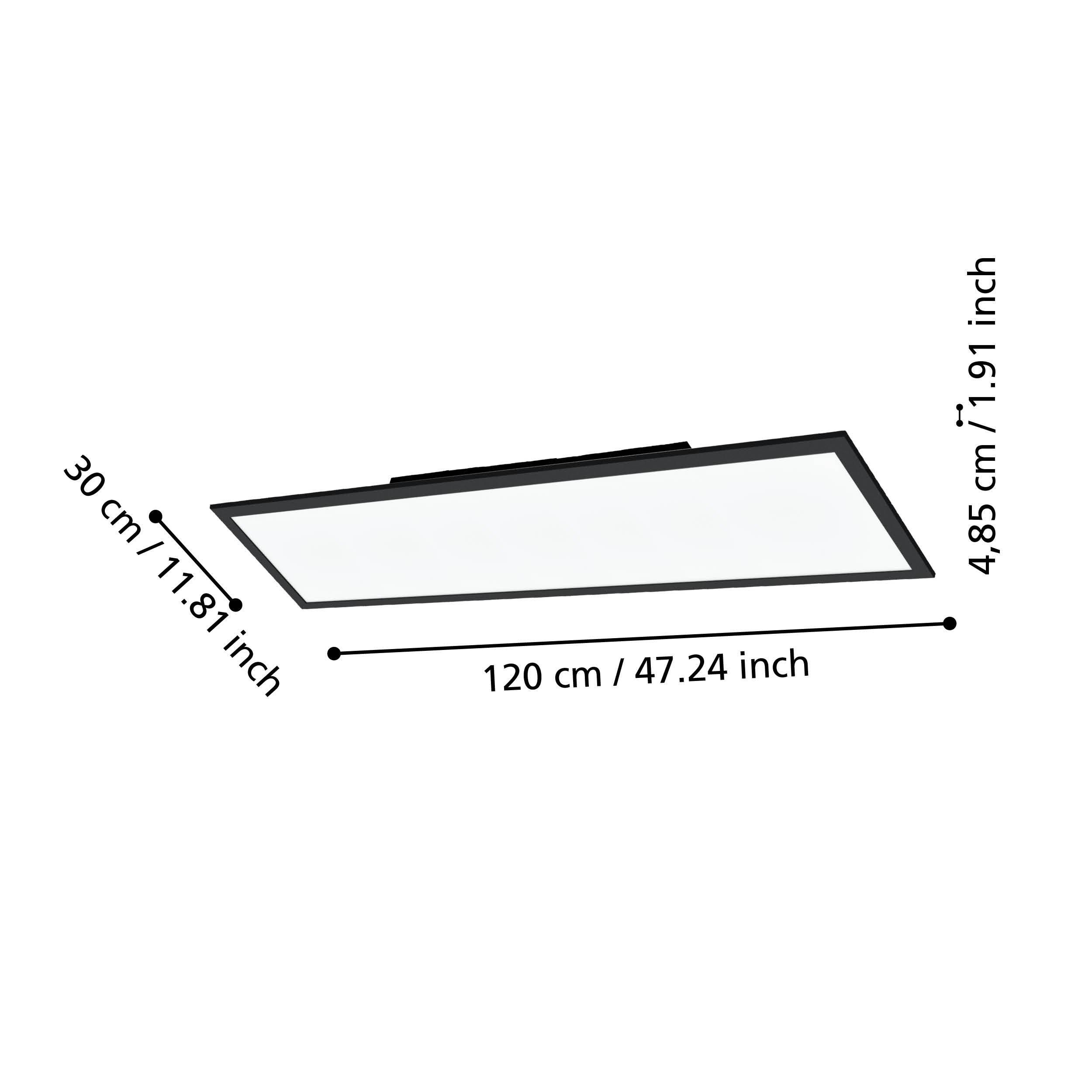 Plafonnier métal noir SALOBRENA-Z LED INT 1X33,5W