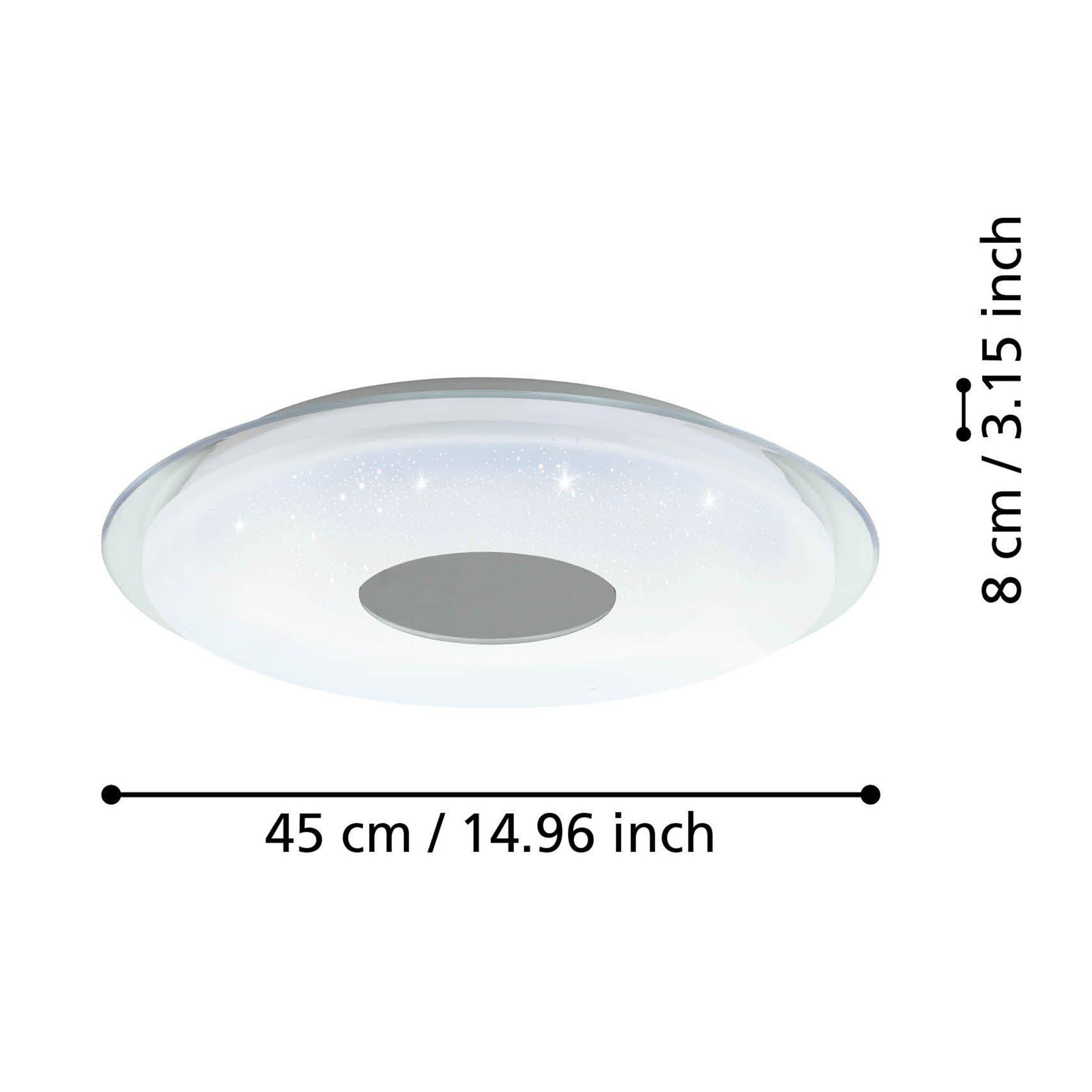 Plafonnier plastique blanc LANCIANO-Z LED INT 4X4,8W