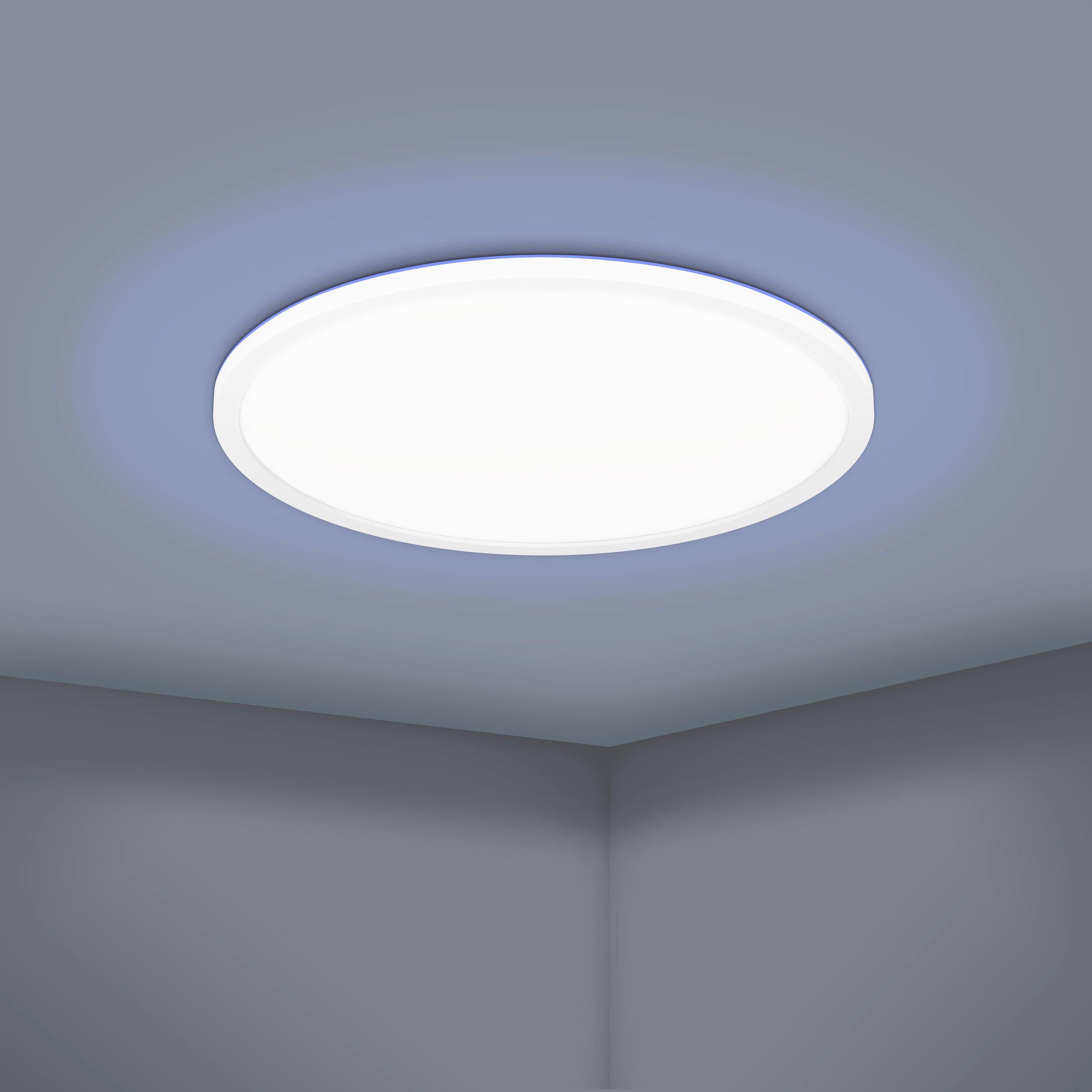 Plafonnier plastique blanc ROVITO-Z LED INT 4X16,5W