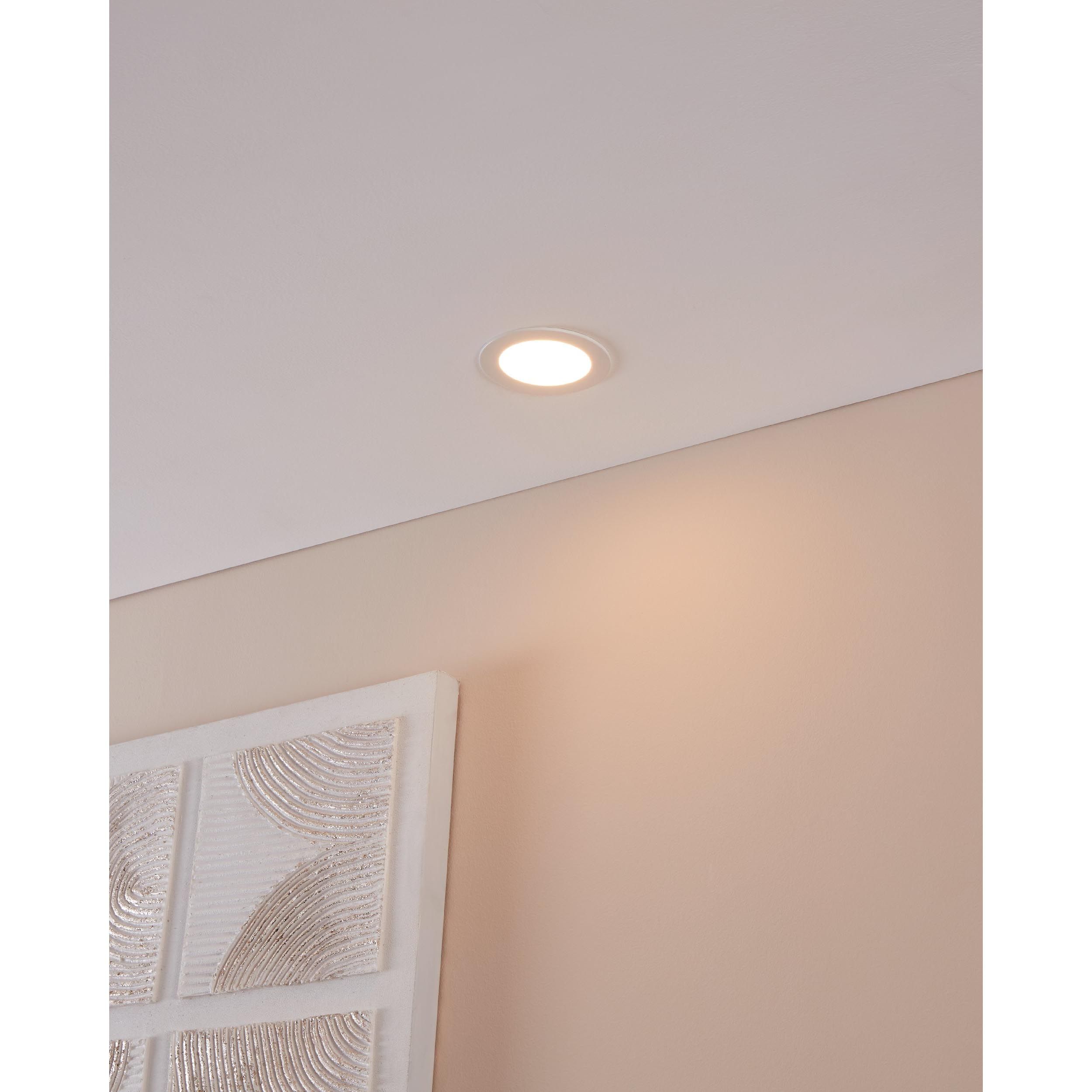 Spot à encastrer métal blanc FUEVA-Z LED INT 2X5,4W