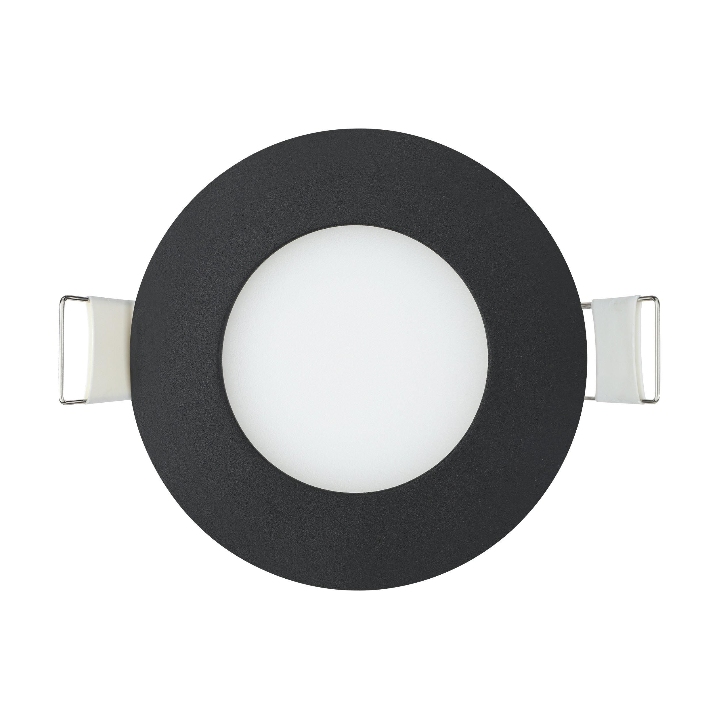 Spot à encastrer métal noir FUEVA-Z LED INT 3X2,8W