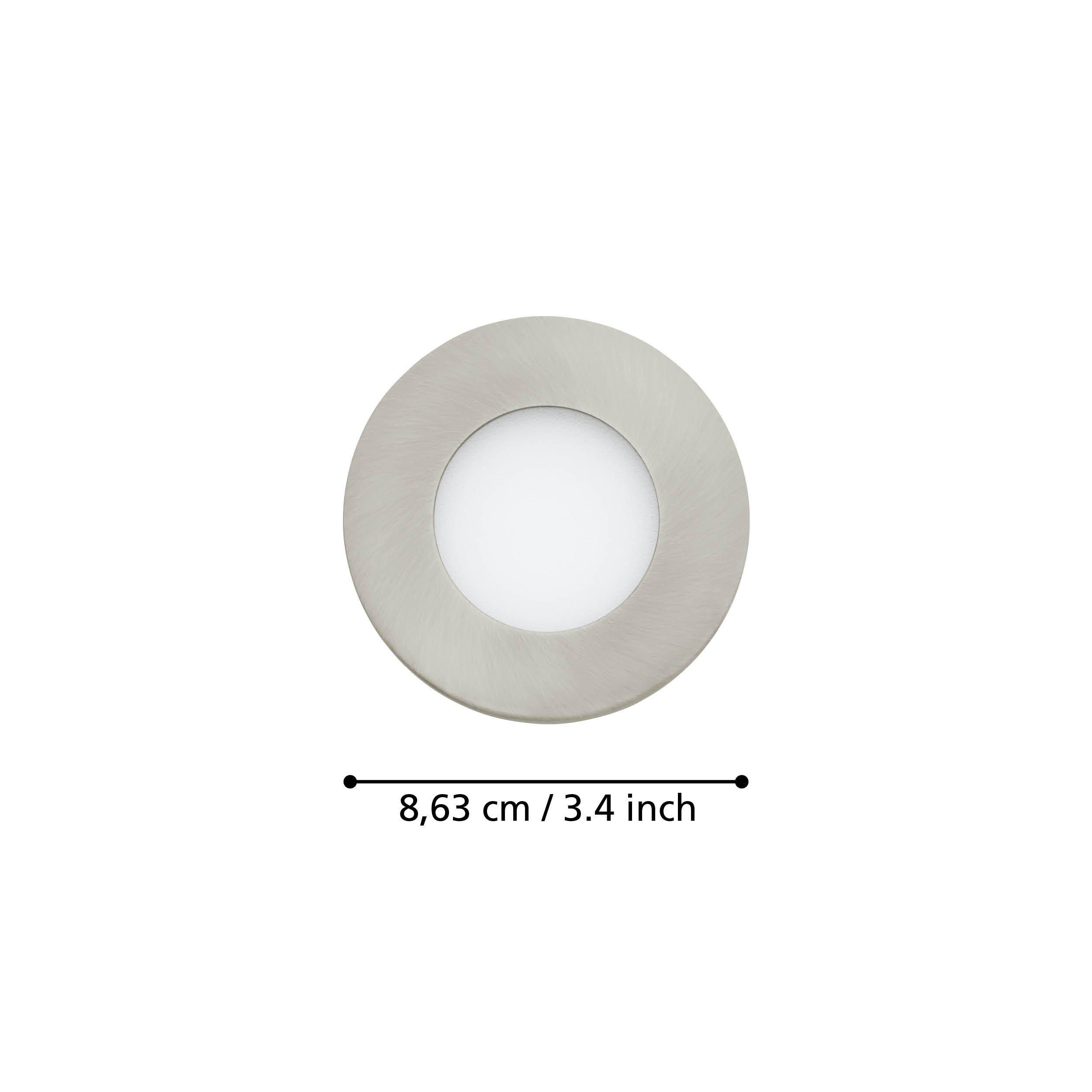 Spot à encastrer métal nickel FUEVA-Z LED INT 3X2,8W