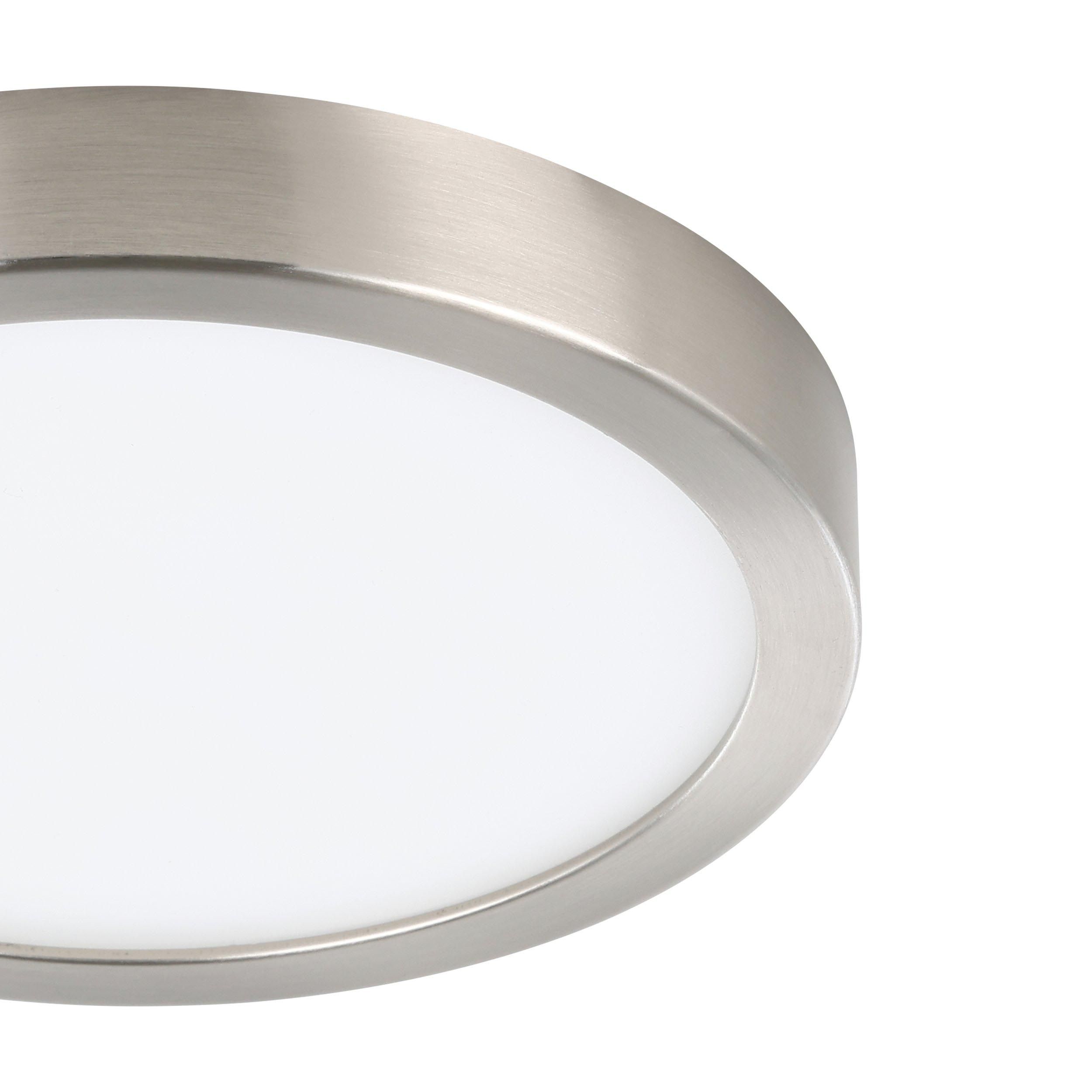 Plafonnier métal nickel FUEVA-Z LED INT 4X16,5W