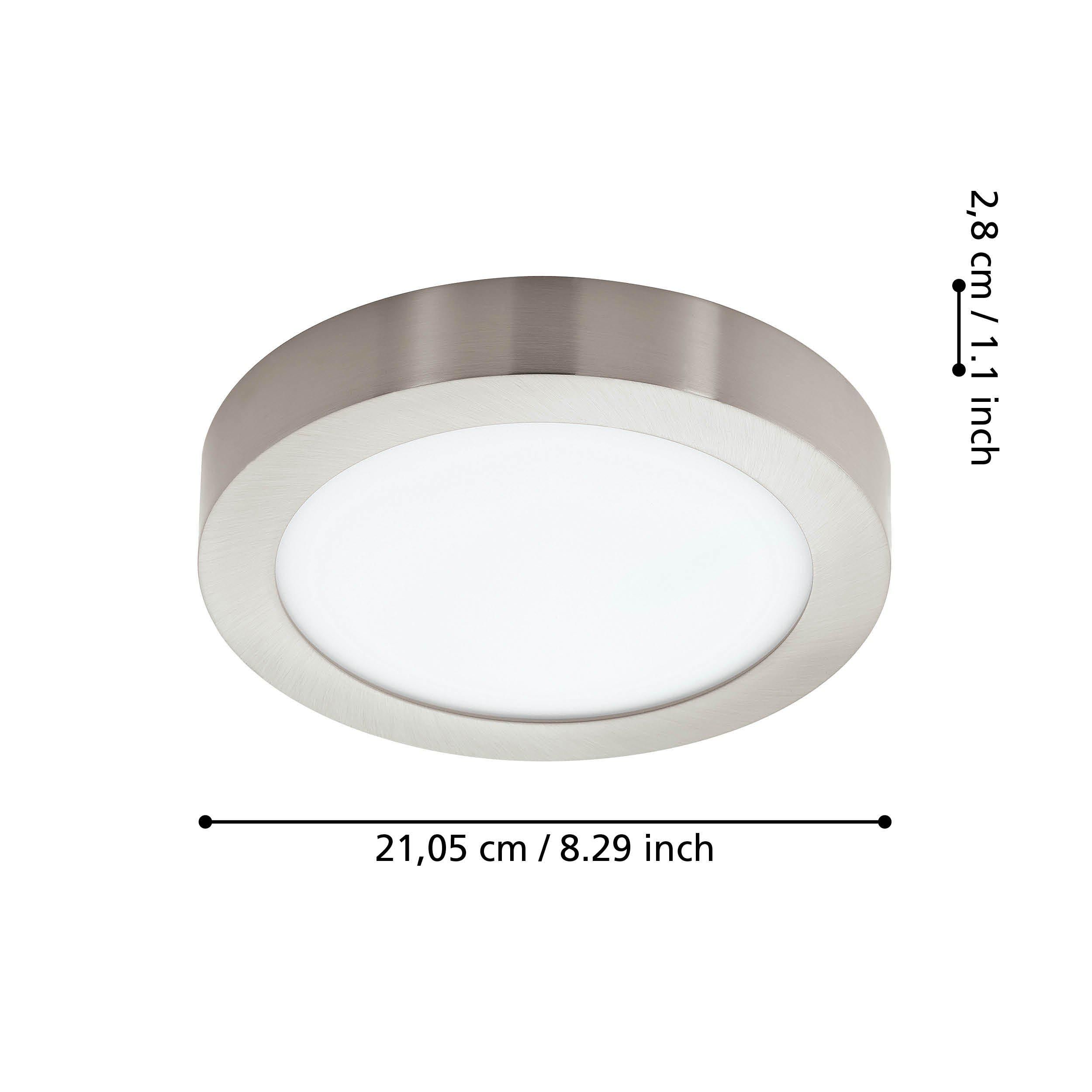 Plafonnier métal nickel FUEVA-Z LED INT 4X16,5W