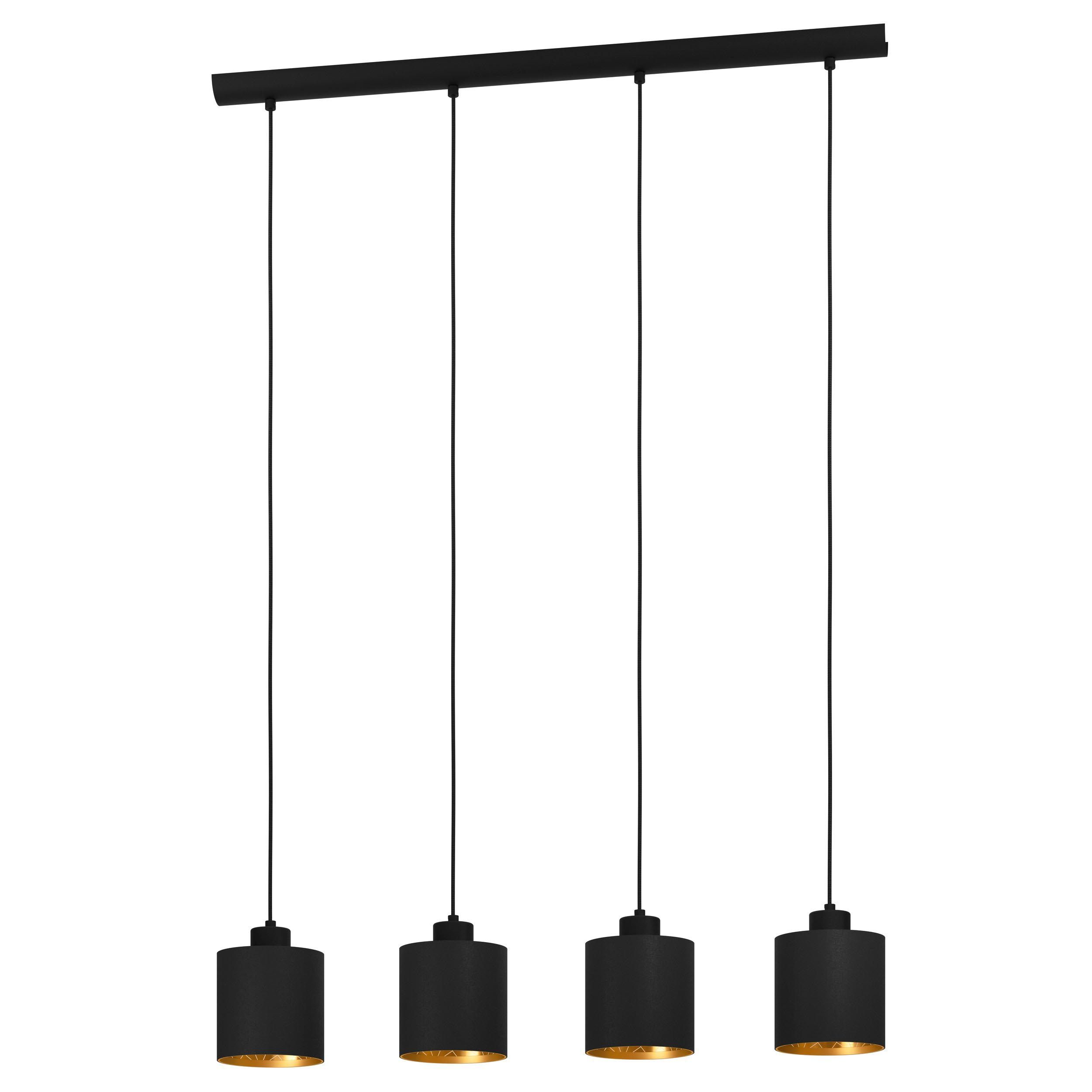 Suspension métal noir ZARAGOZA E27 4X28W