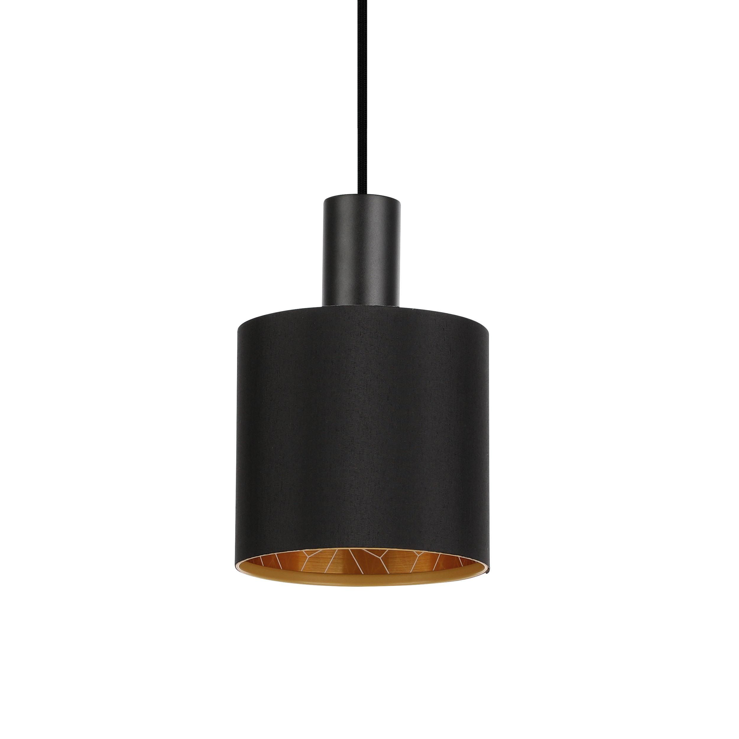 Suspension métal noir ZARAGOZA E27 4X28W