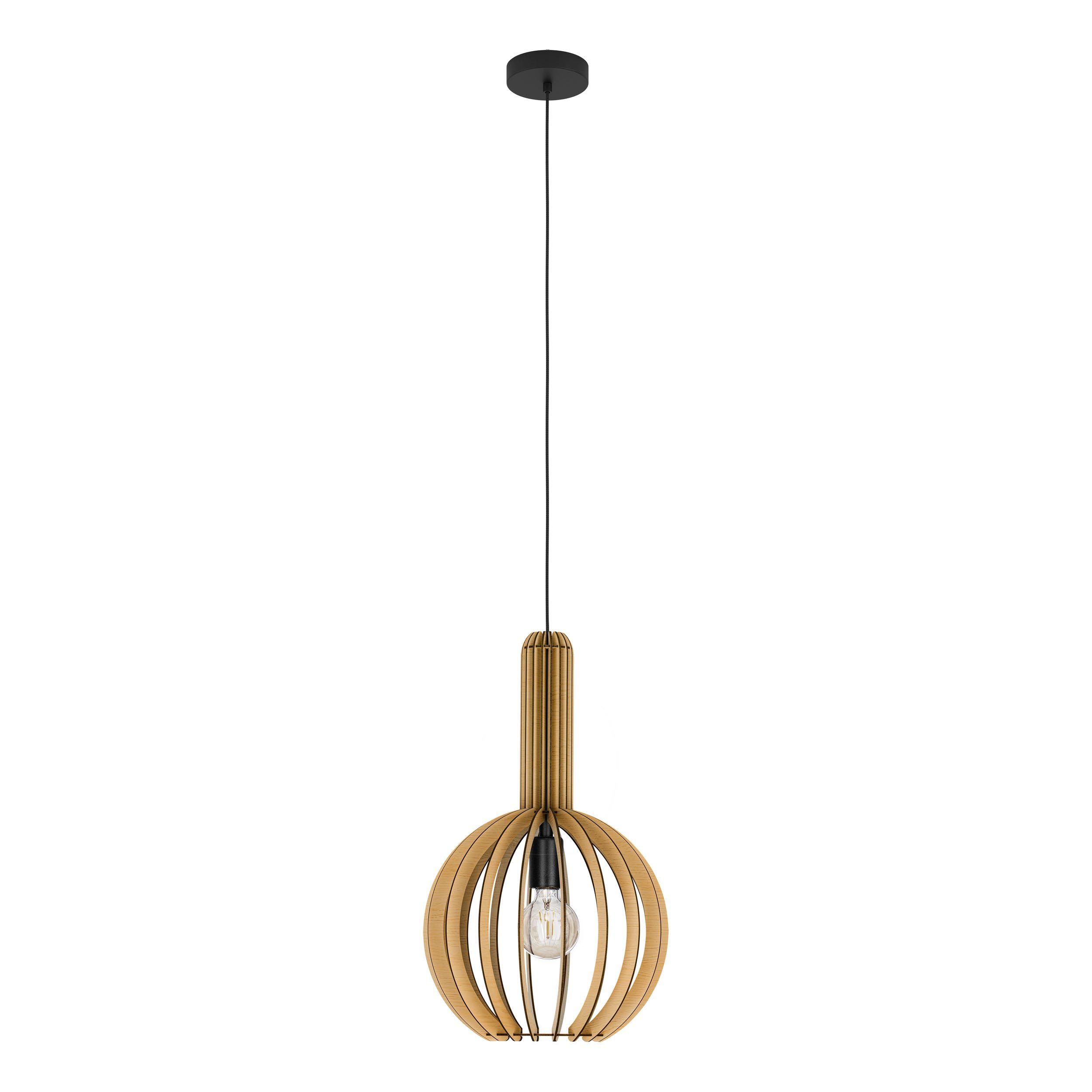 Suspension bois naturel VELASCO d31 cm E27 1X40W