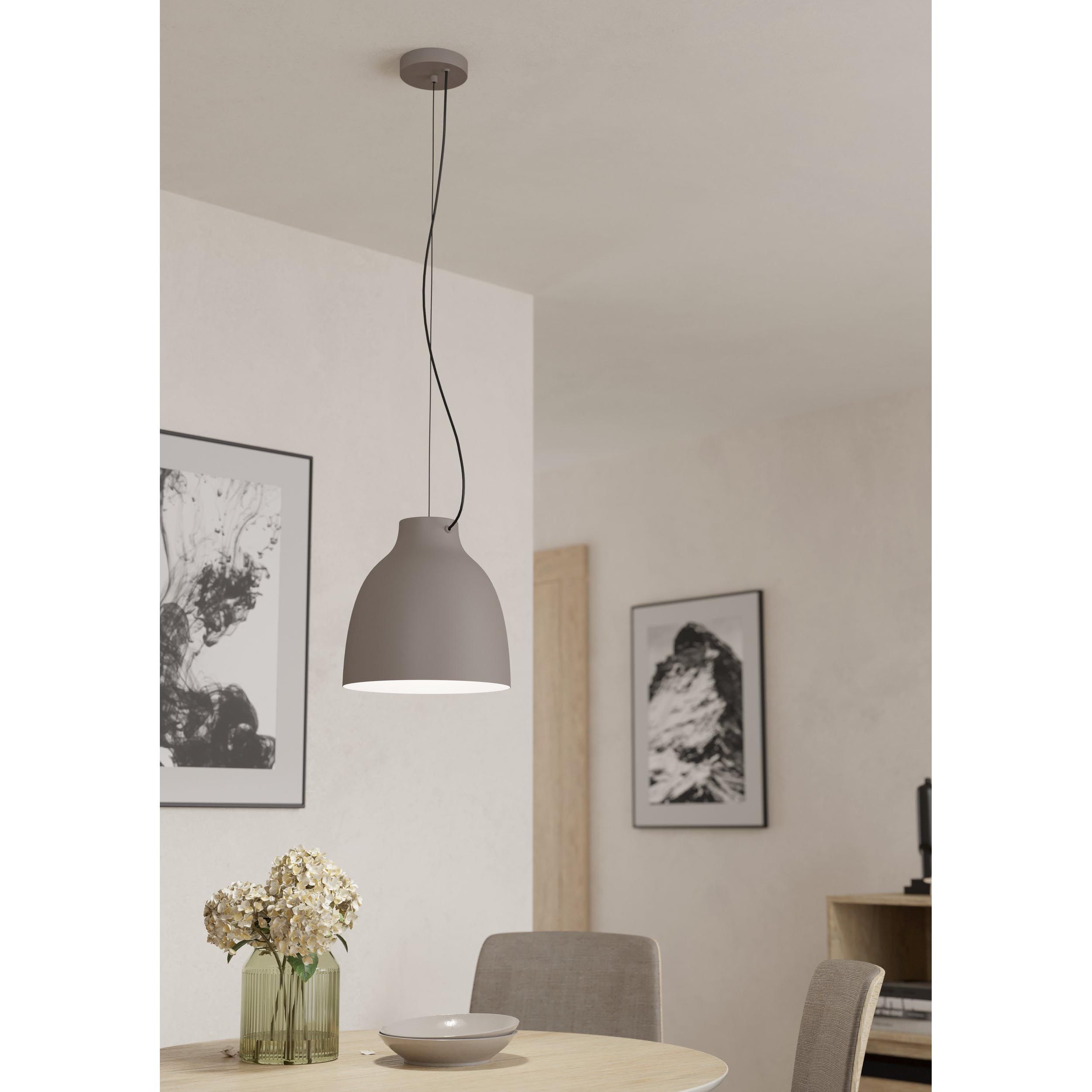 Suspension métal taupe CAMASCA E27 1X40W