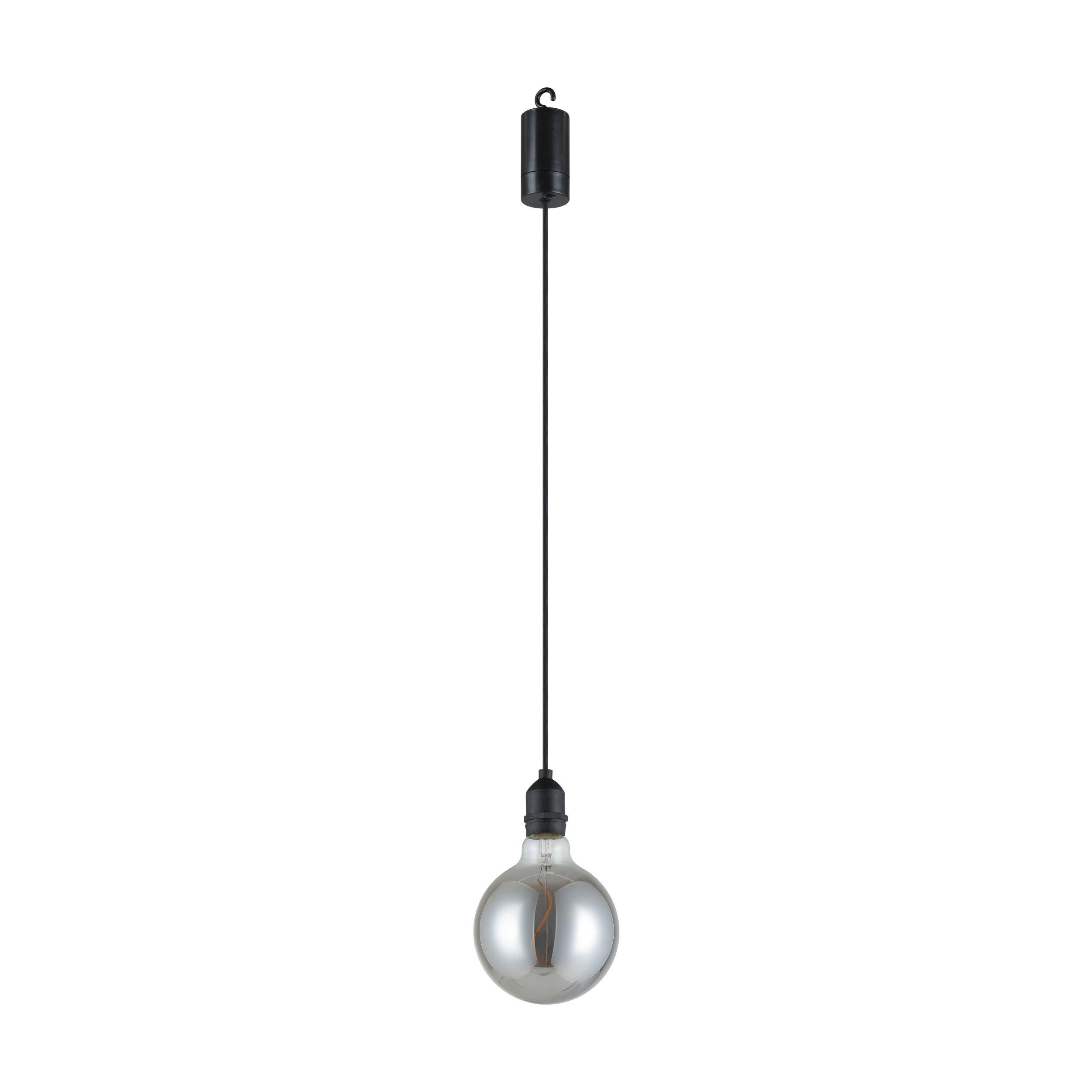 Suspension extérieure plastique noir VIGNANELLO LED INT 1X0,06W