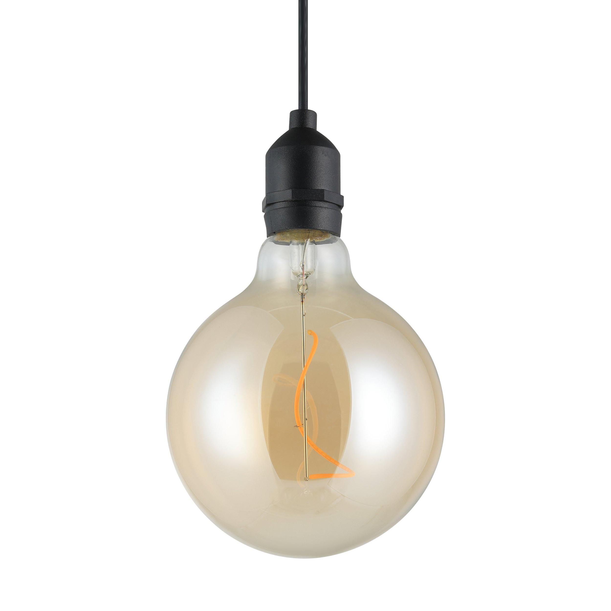 Suspension plastique noir VIGNANELLO LED INT 1X0,06W