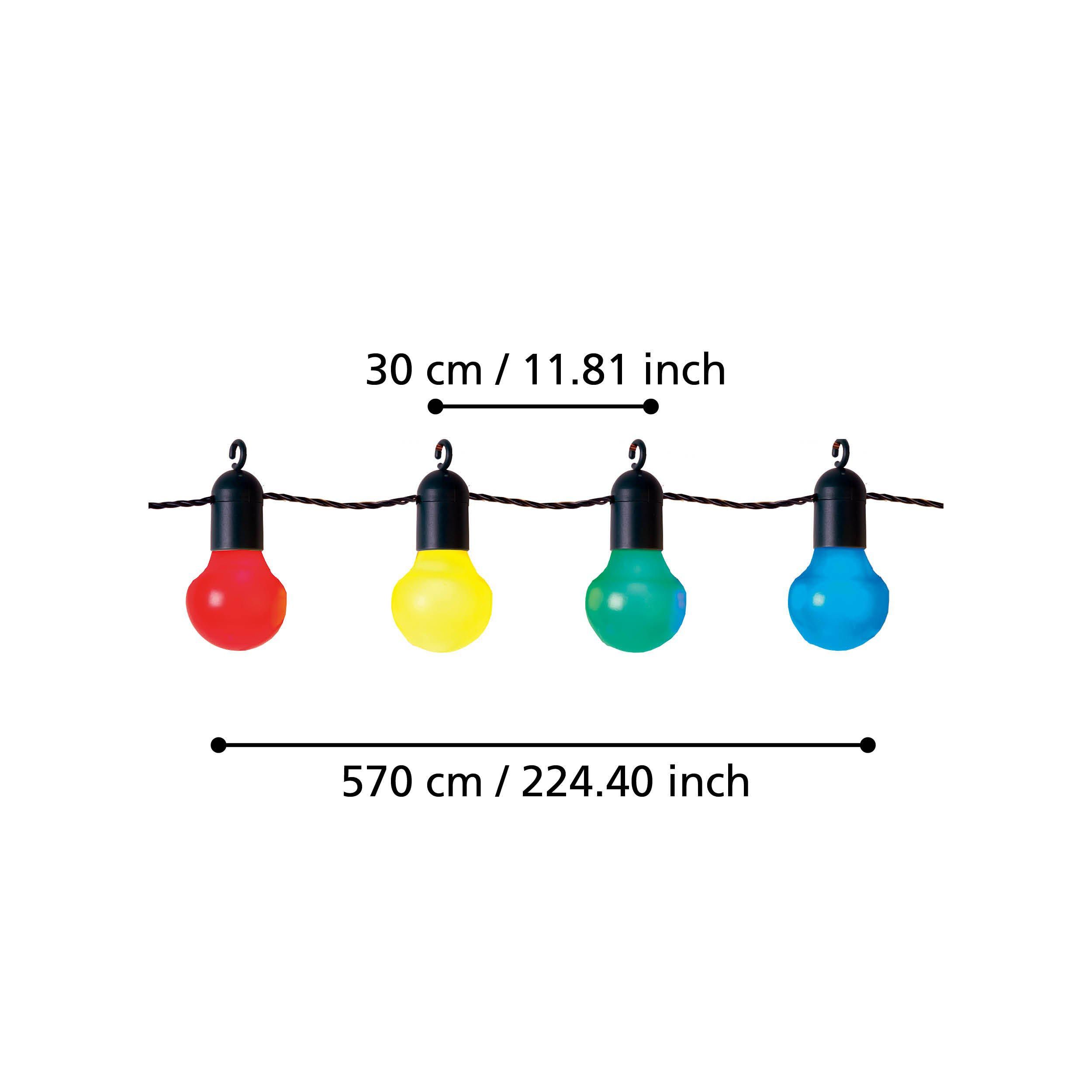 Guirlande lumineuse extérieure plastique multi FROSOLONE LED INT 20X0,064W