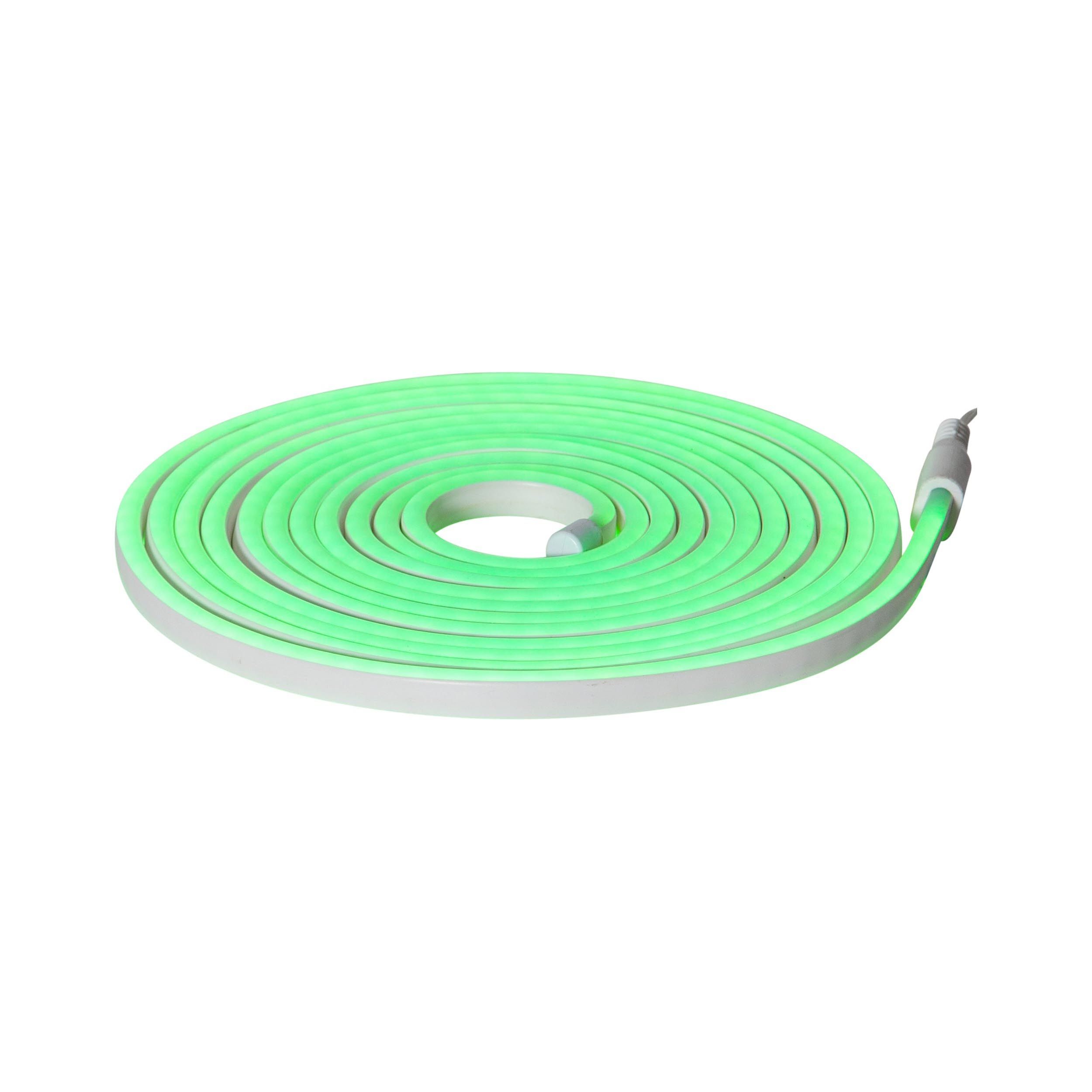 Ruban lumineux extérieur en plastique vert FLATNEONLED LED INT 480X0,2W