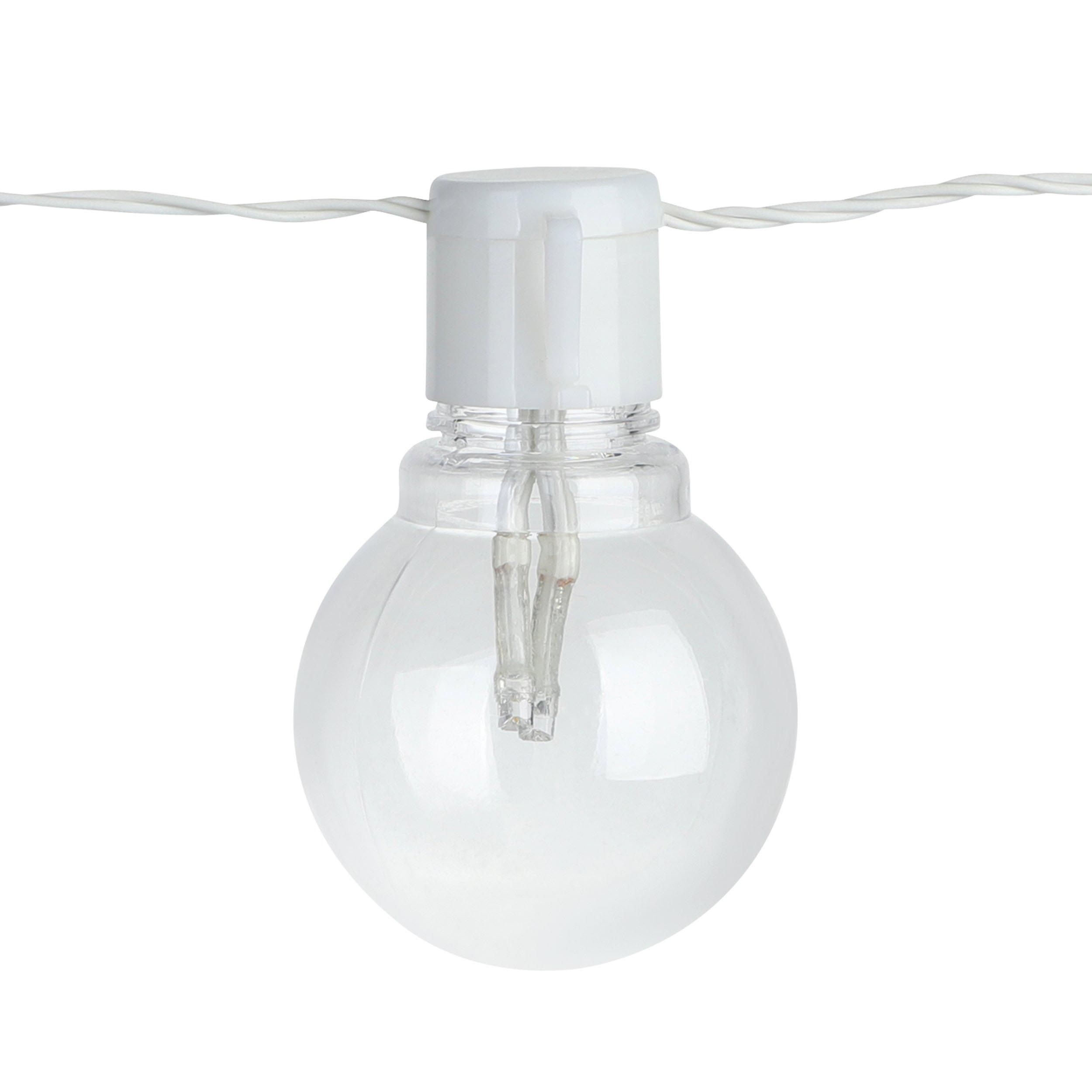 Guirlande lumineuse extérieure plastique blanc PARTAJ LED INT 16X0,064W