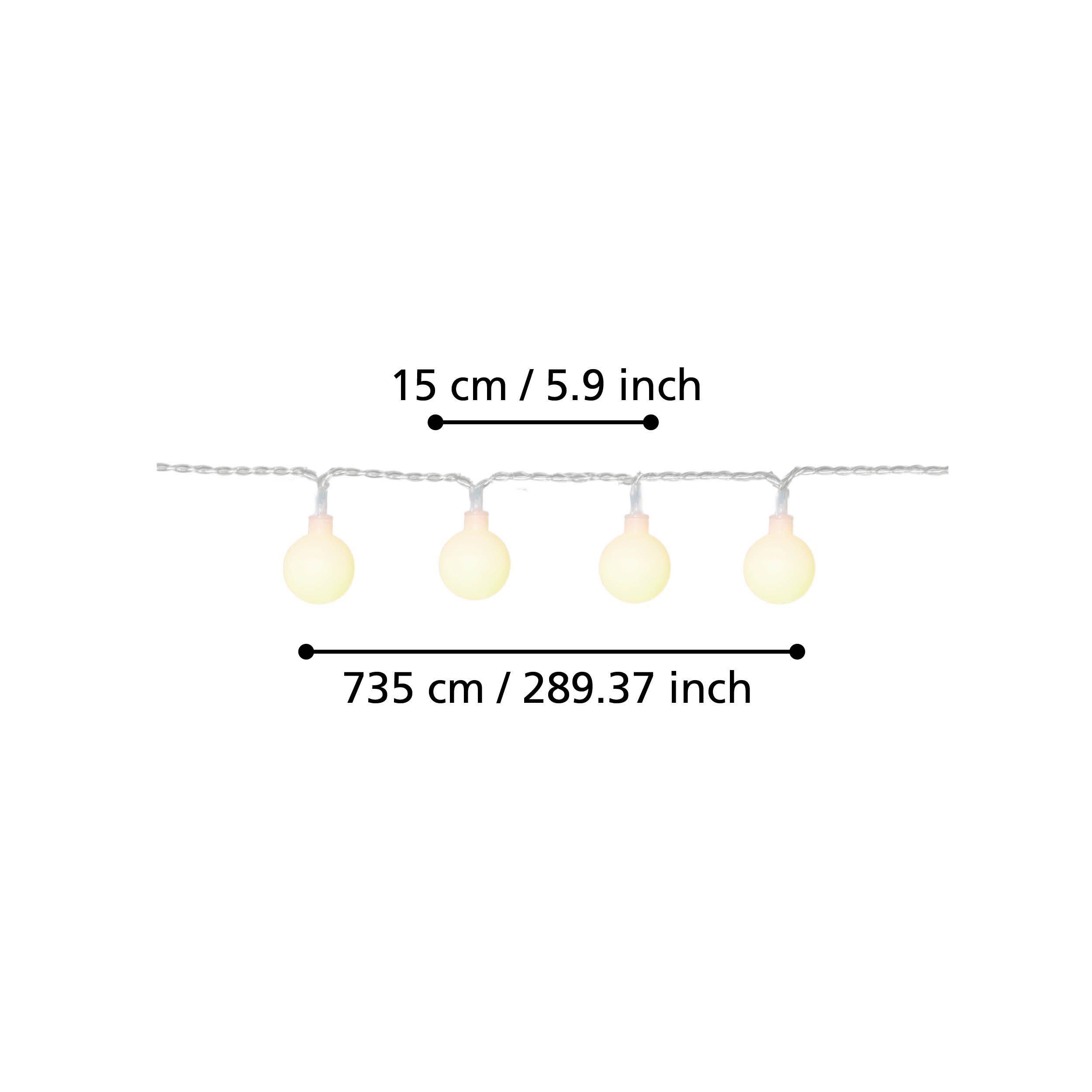 Guirlande lumineuse extérieure plastique trspt LIBISA LED INT 50X0,066W