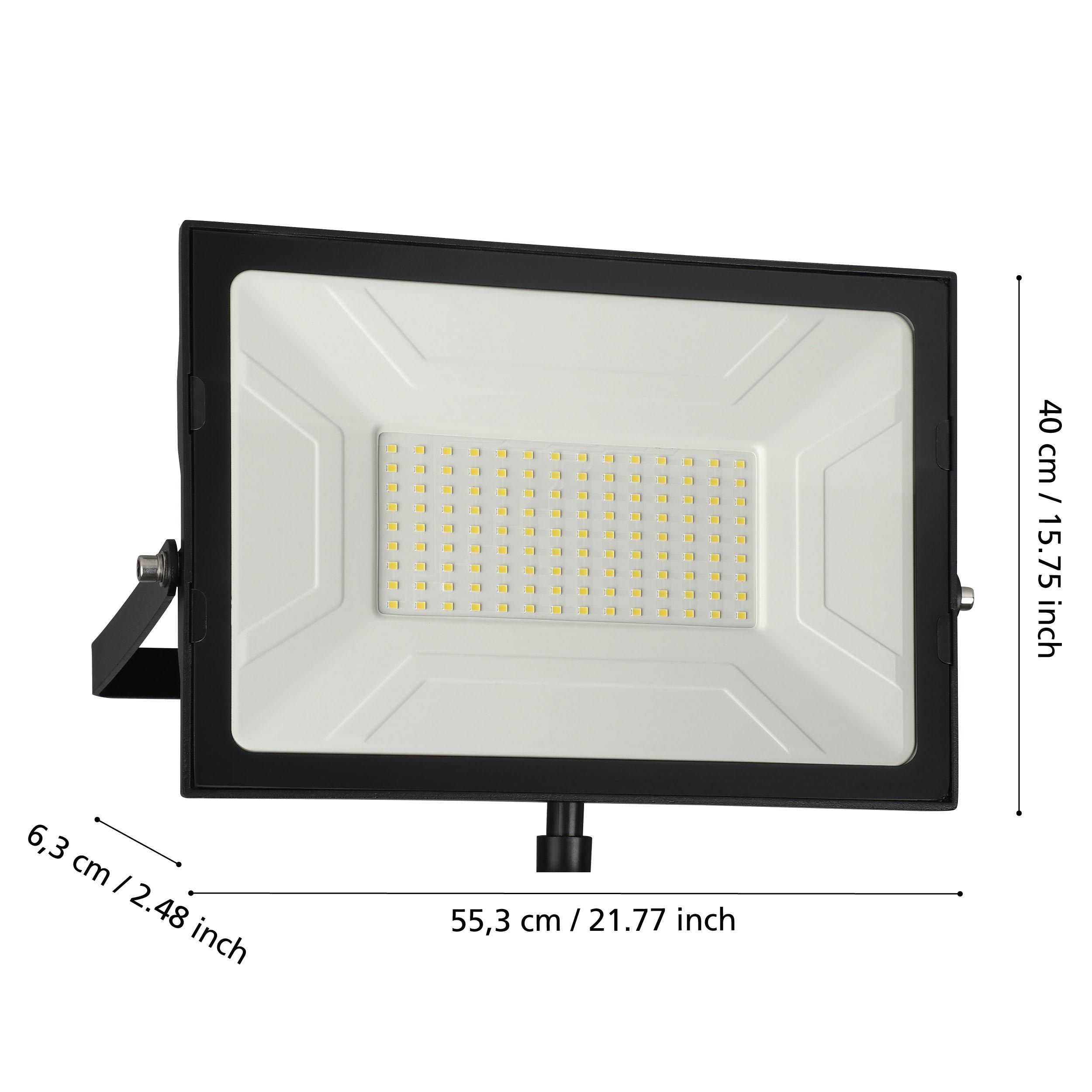 Projecteur extérieur en métal noir FAEDO 3 29,5X26CM LED INT 102W